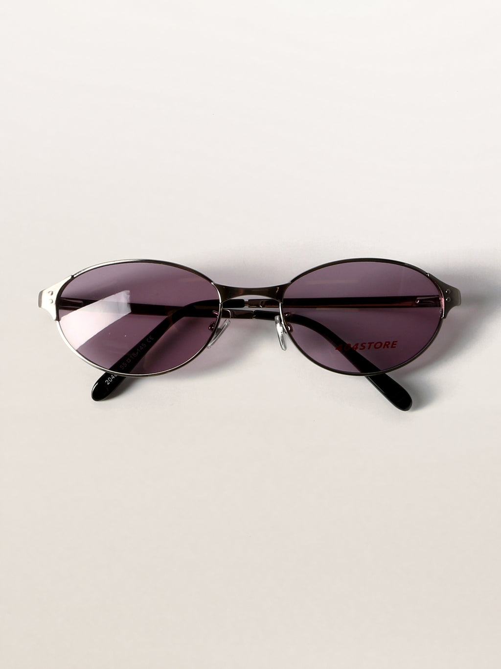 Retro Grunge Oval Metal Sunglasses