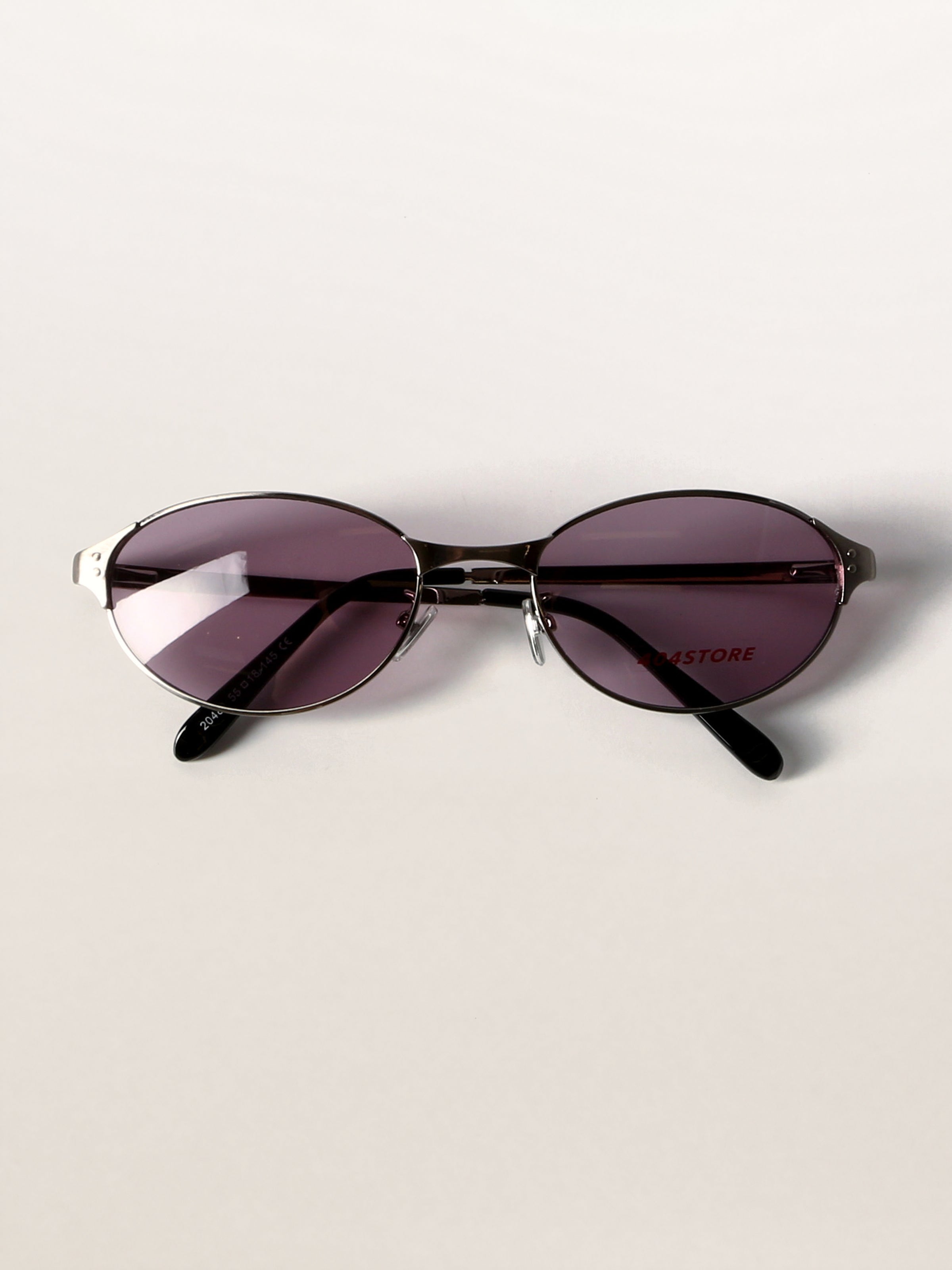 Retro Grunge Oval Metal Sunglasses
