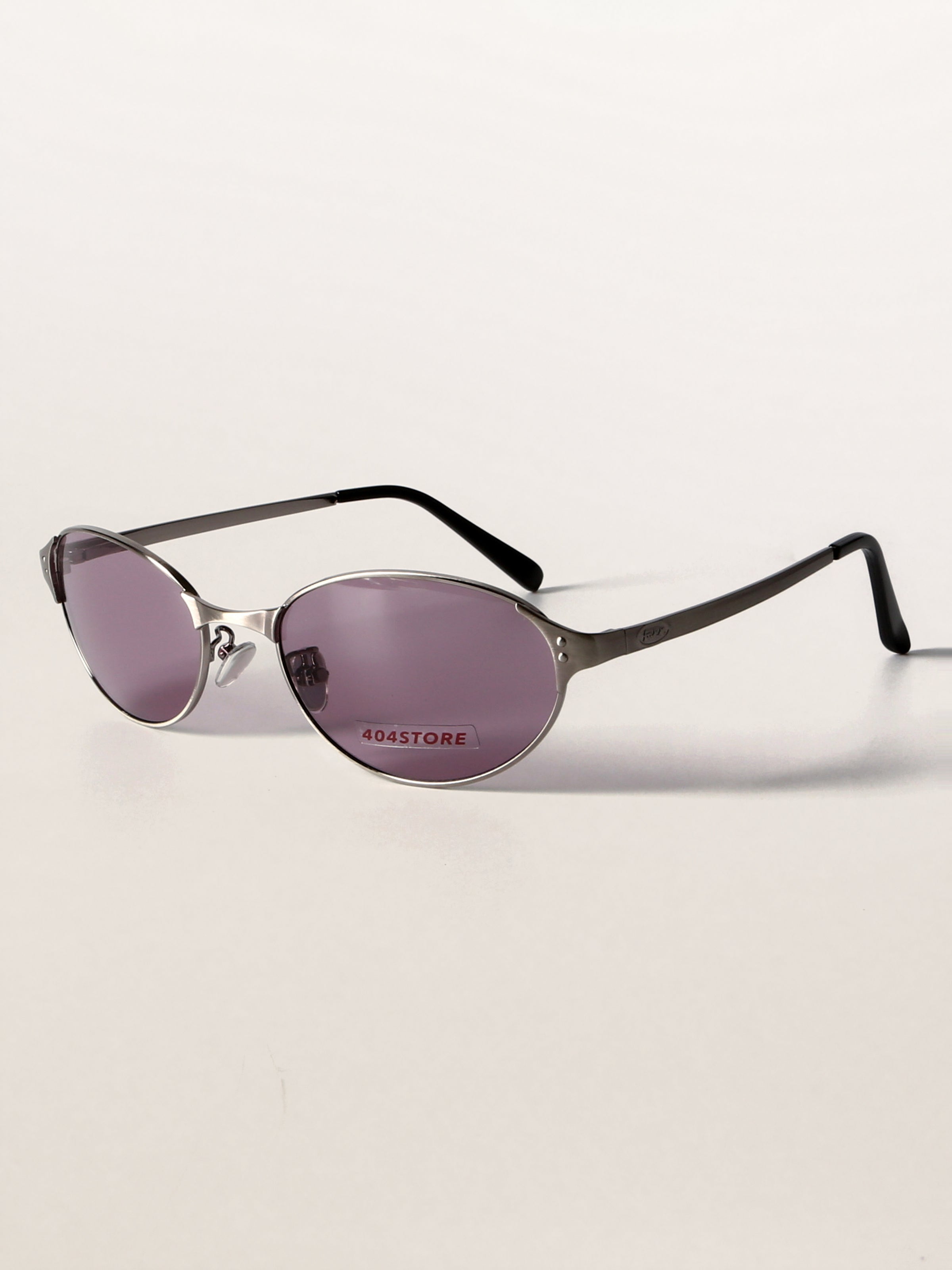 Retro Grunge Oval Metal Sunglasses