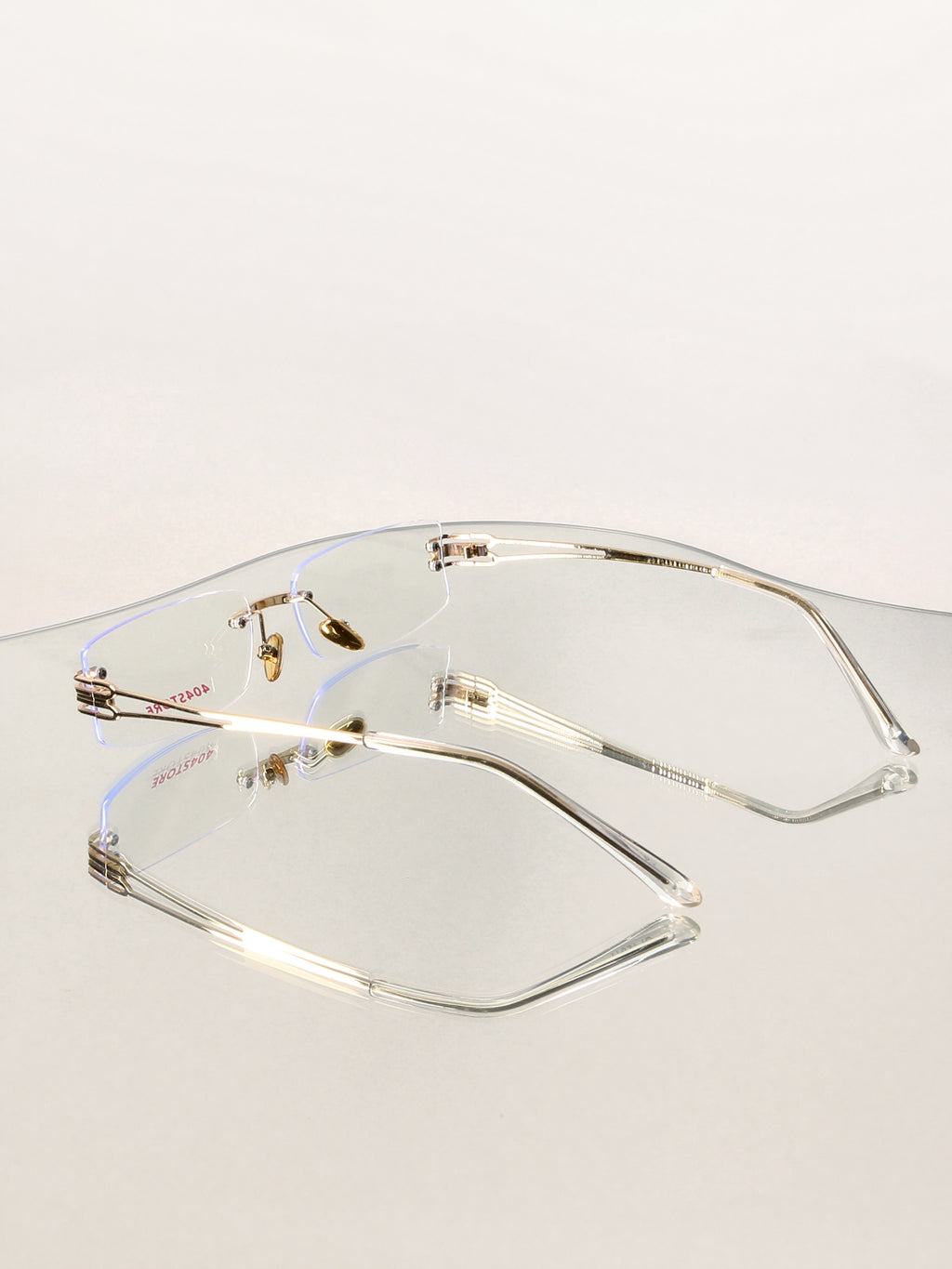 Rimless Y2K Preppy Rectangle Optical Frames