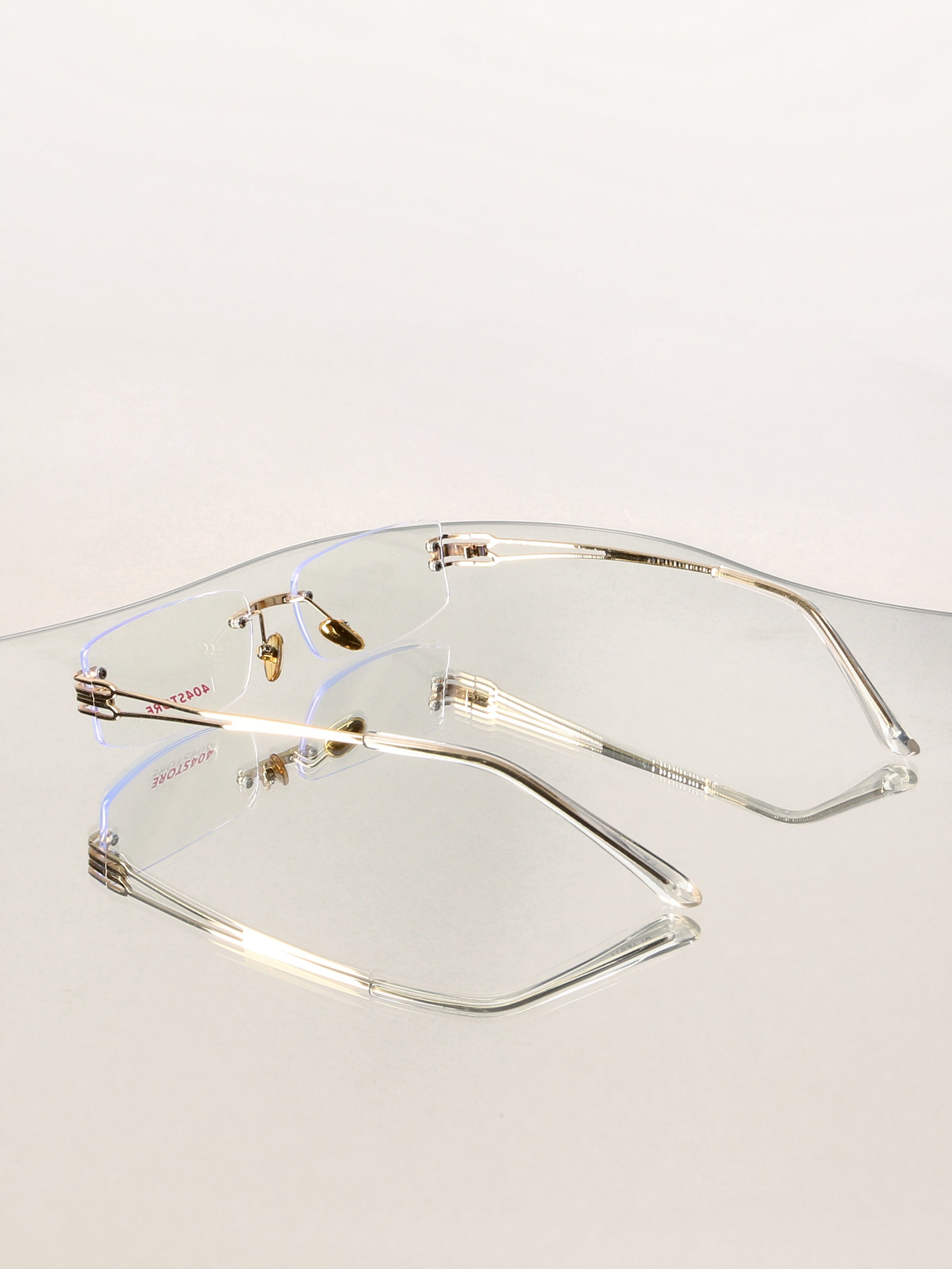 Rimless Y2K Preppy Rectangle Optical Frames