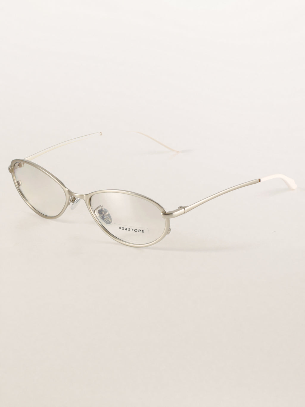 Cat-Eye Oval Metal Minimalist Sunglasses