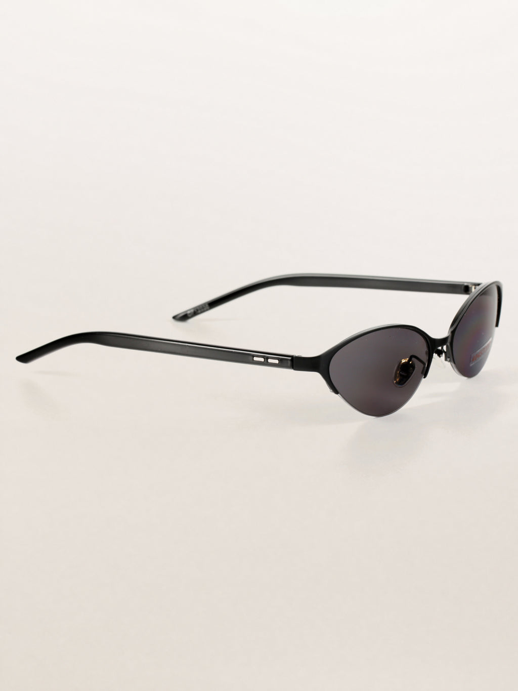 Y2K bayonetta Half-Rim Slim Cat-Eye Sunglasses