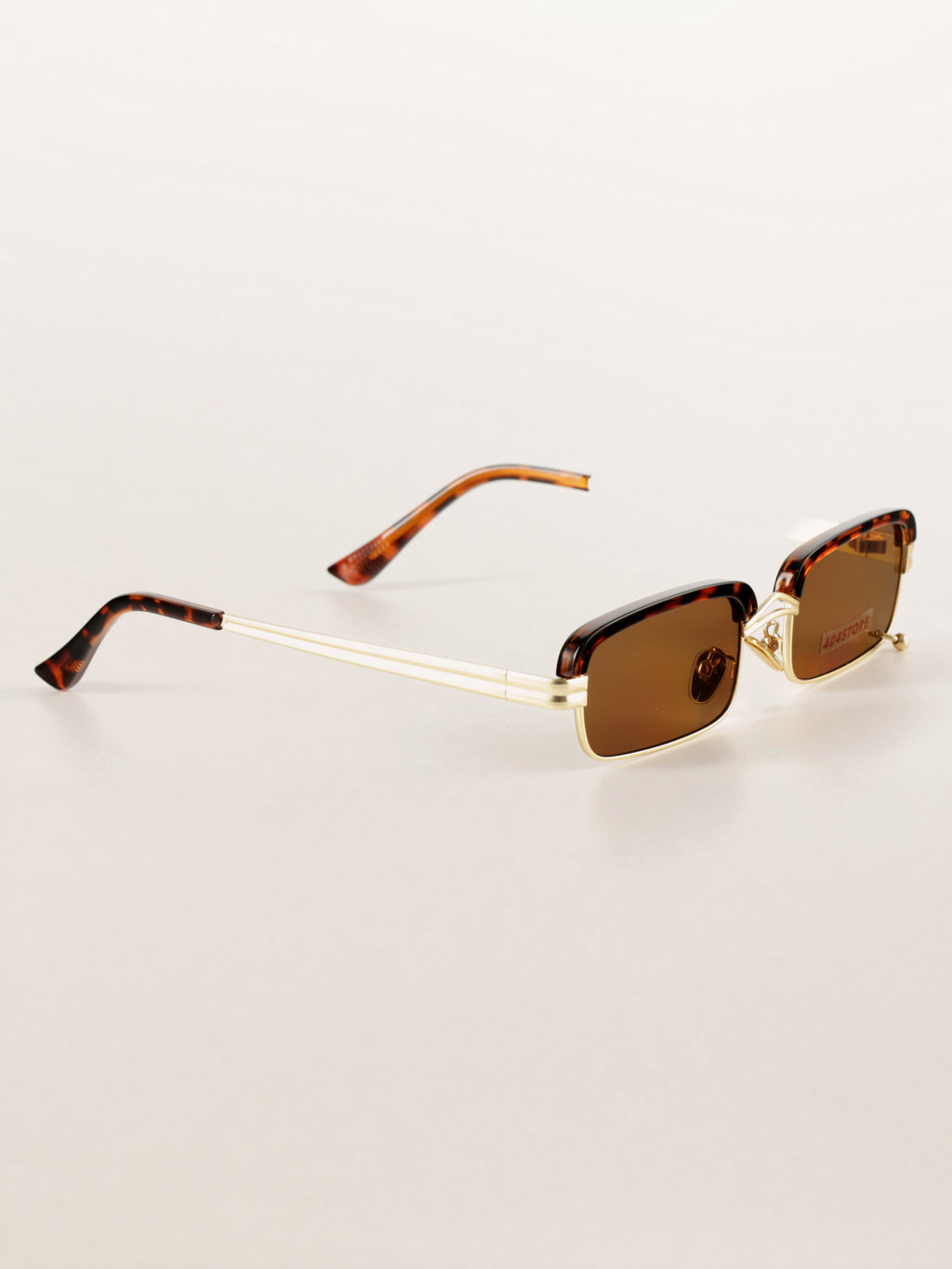 Rectangle Metal Steampunk Rivet Sunglasses