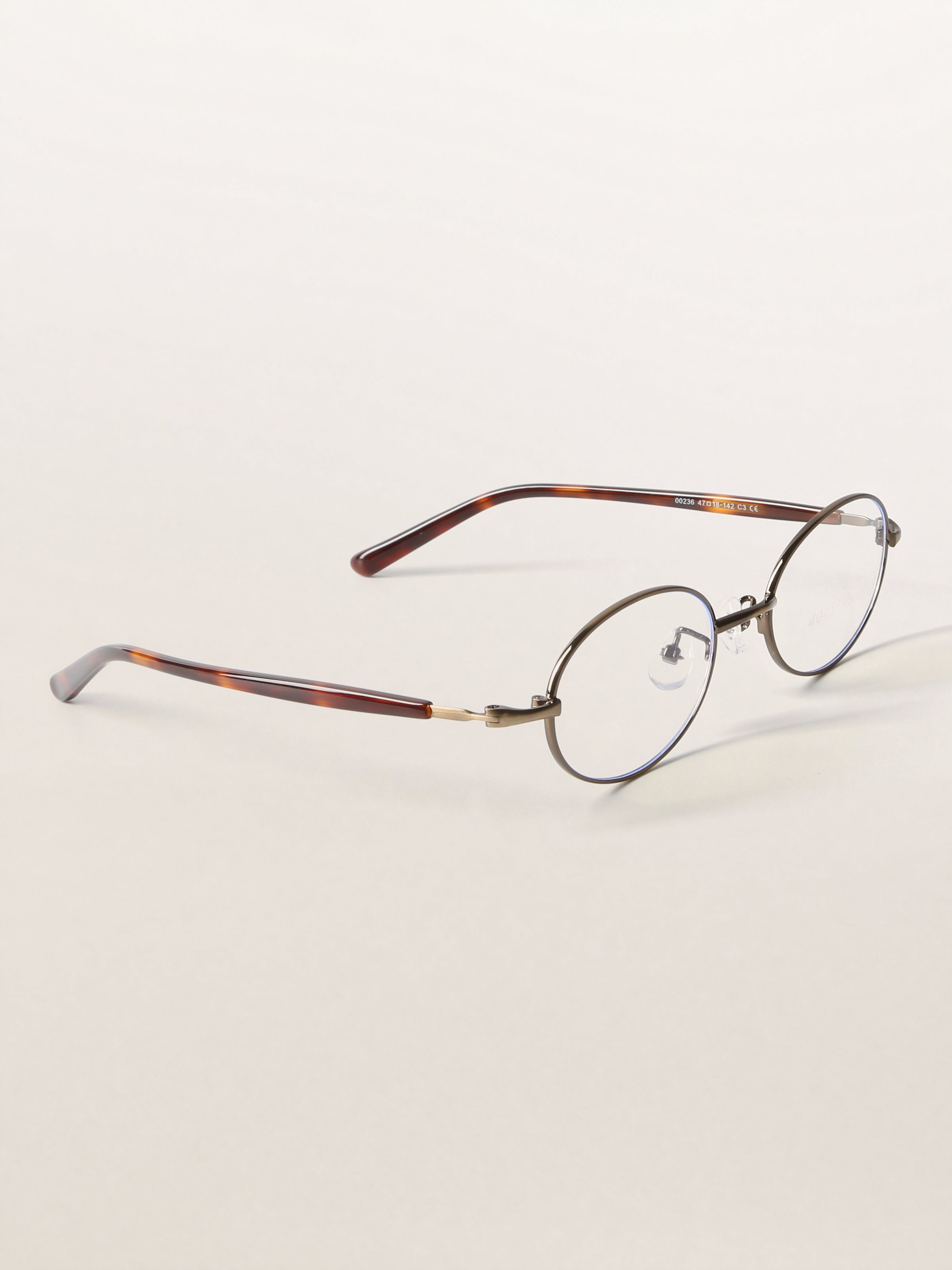 Oval Metal Bookish Minimalist Optical Frames