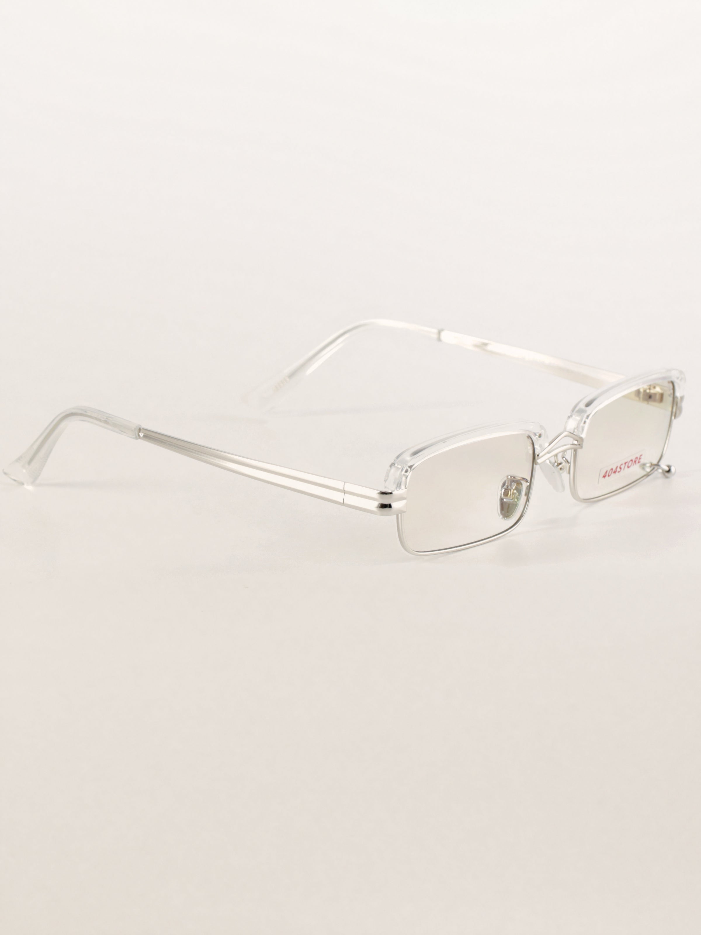 Rectangle Metal Steampunk Rivet Sunglasses
