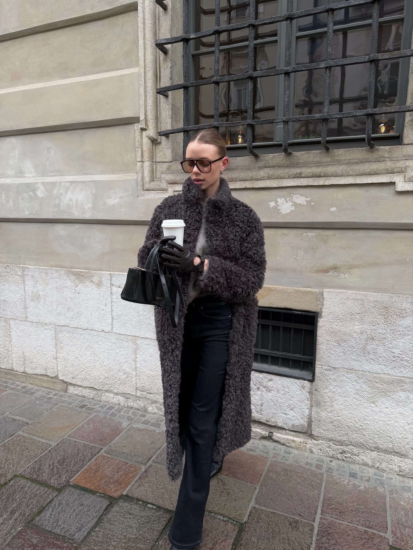 Vintage Style Oversized Aviator Acetate Sunglasses