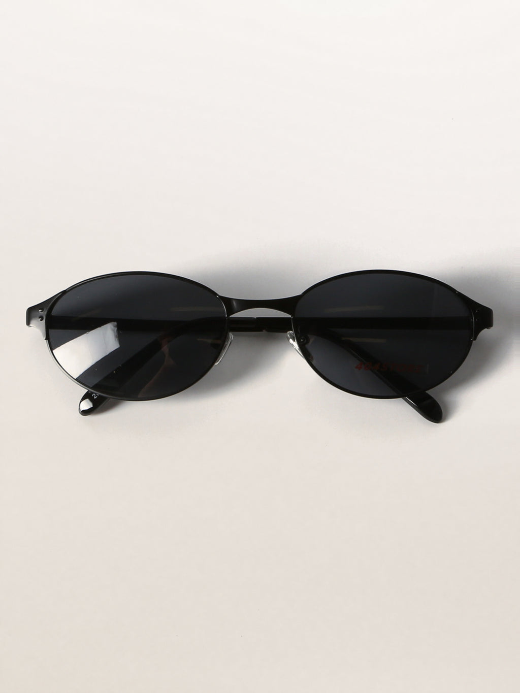 Retro Grunge Oval Metal Sunglasses