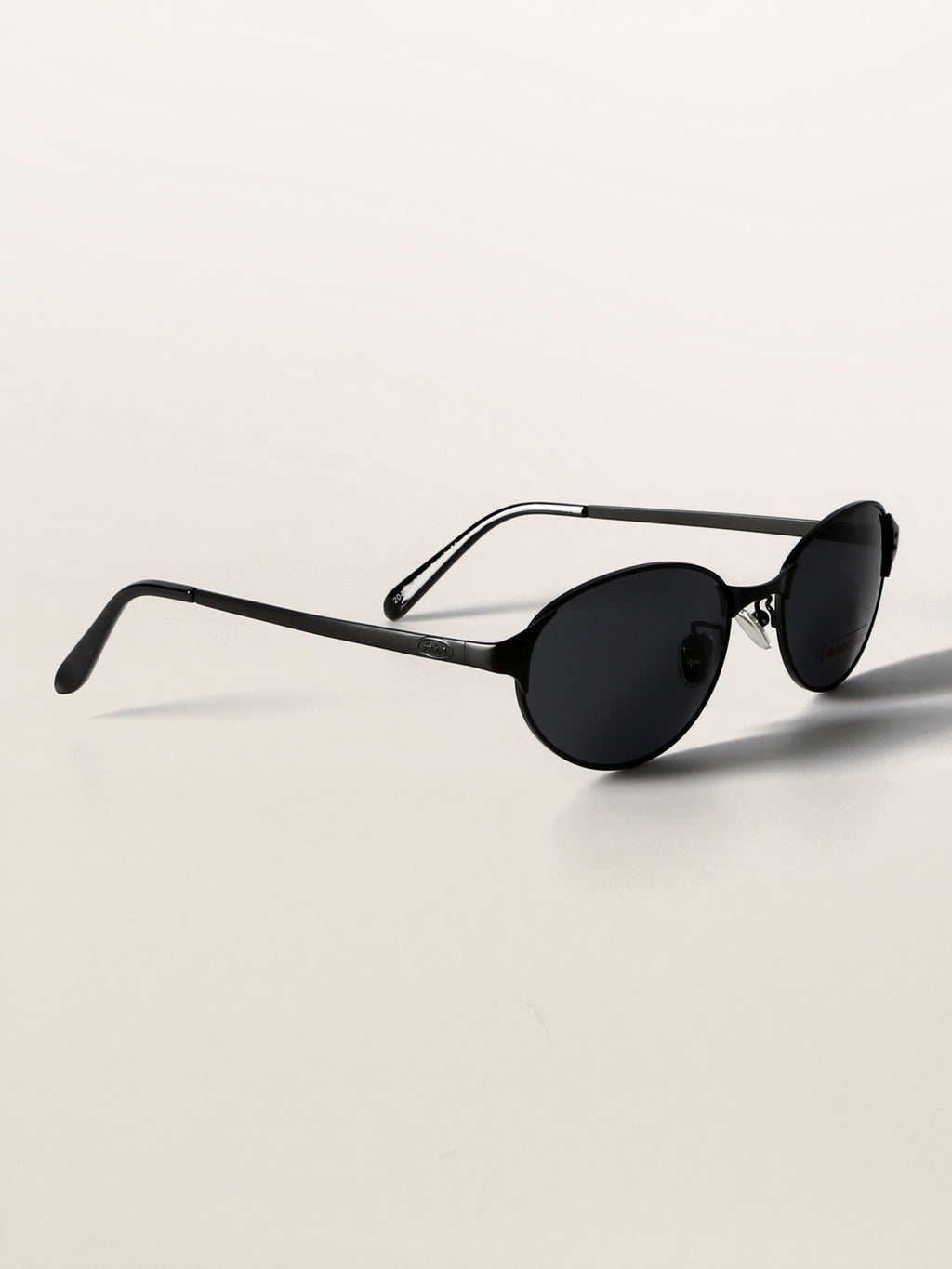 Retro Grunge Oval Metal Sunglasses
