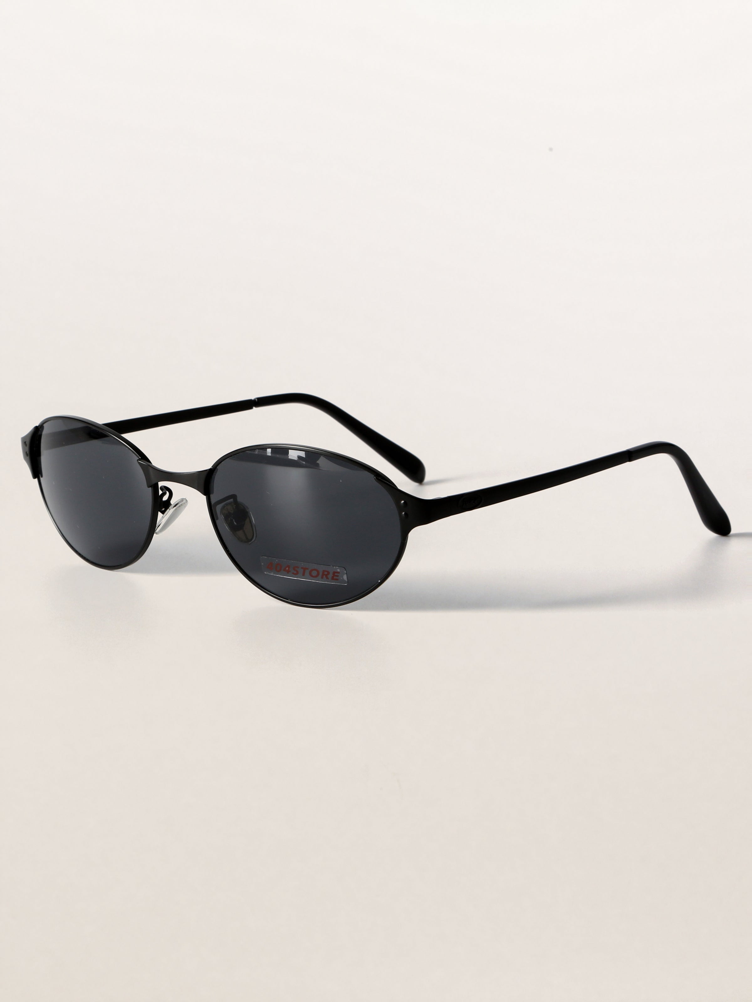 Retro Grunge Oval Metal Sunglasses