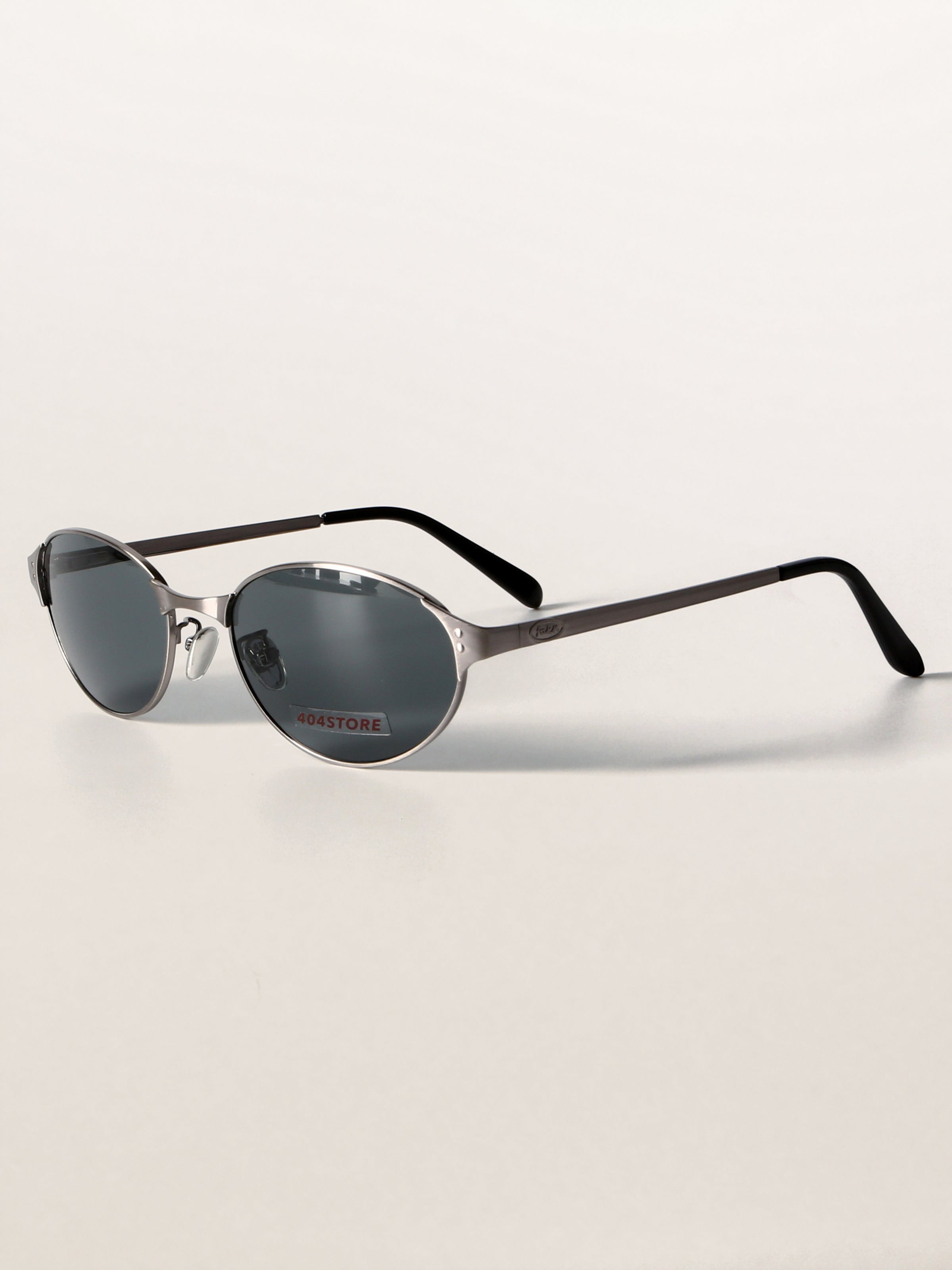 Retro Grunge Oval Metal Sunglasses