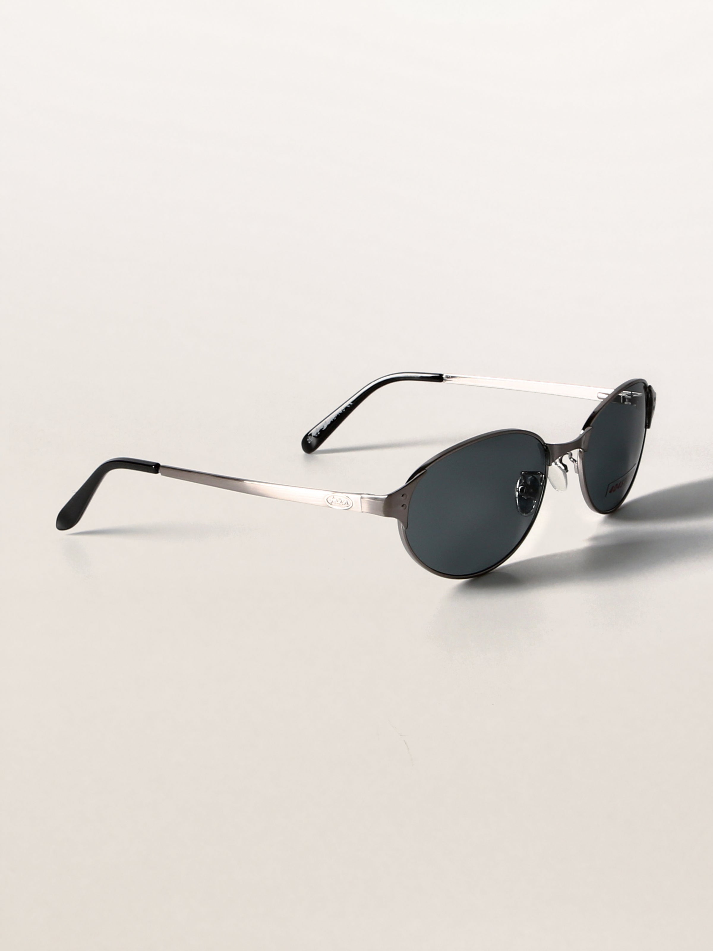 Retro Grunge Oval Metal Sunglasses