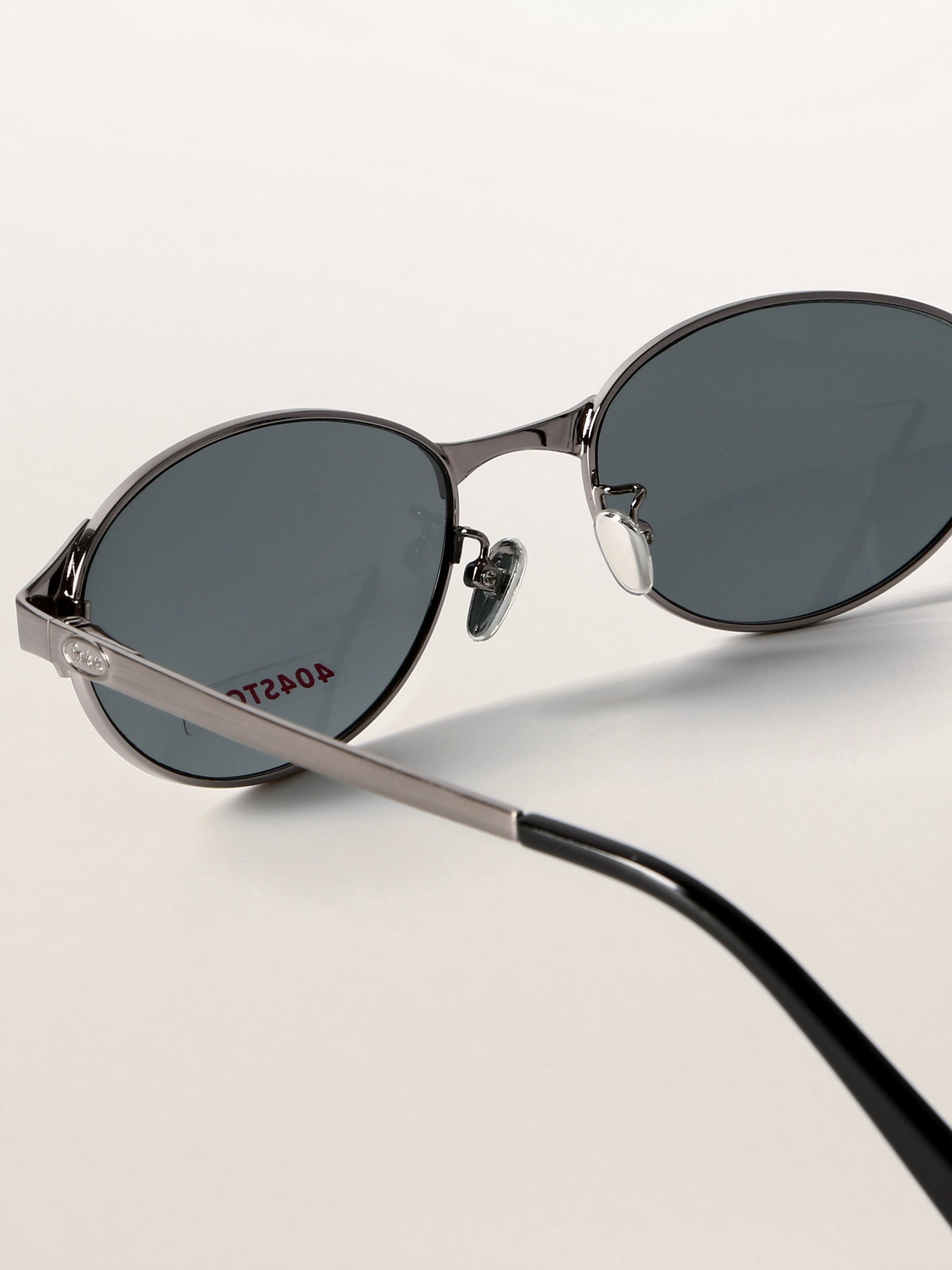 Retro Grunge Oval Metal Sunglasses