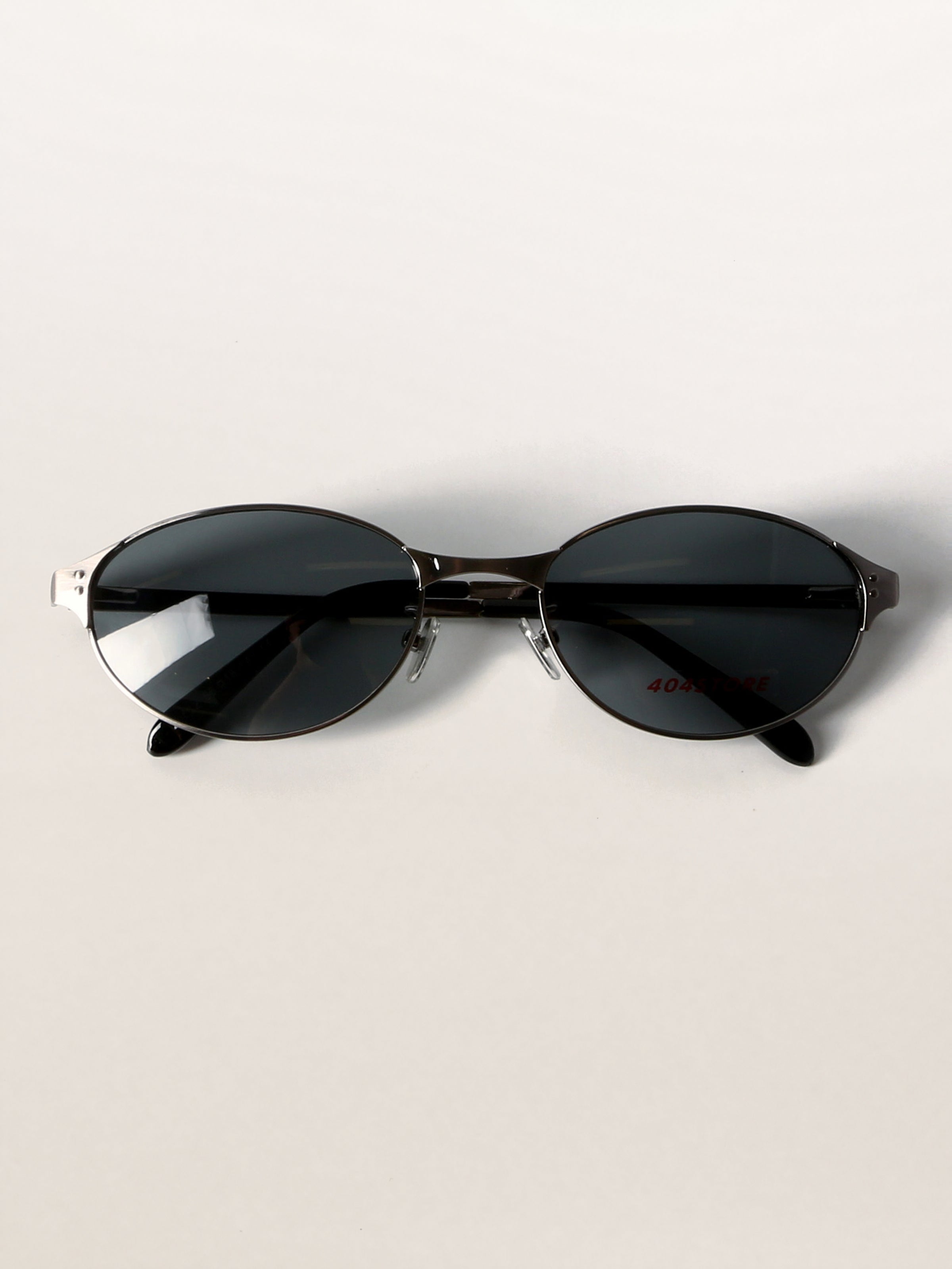 Retro Grunge Oval Metal Sunglasses