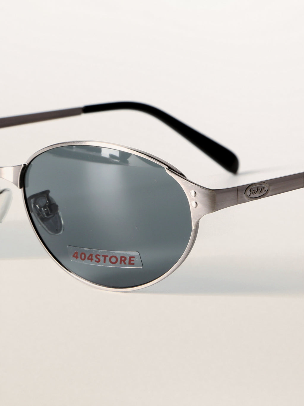 Retro Grunge Oval Metal Sunglasses