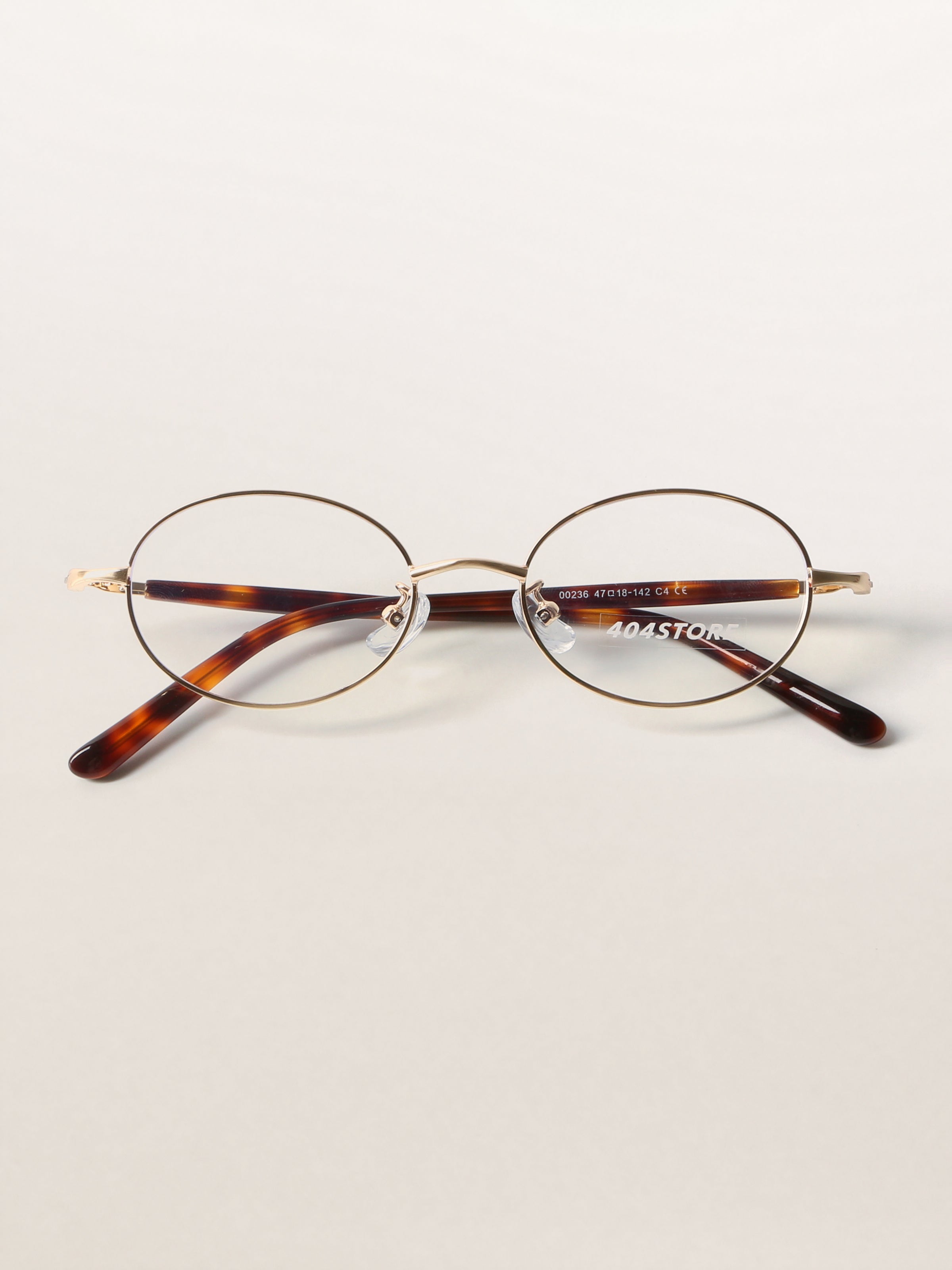 Oval Metal Bookish Minimalist Optical Frames