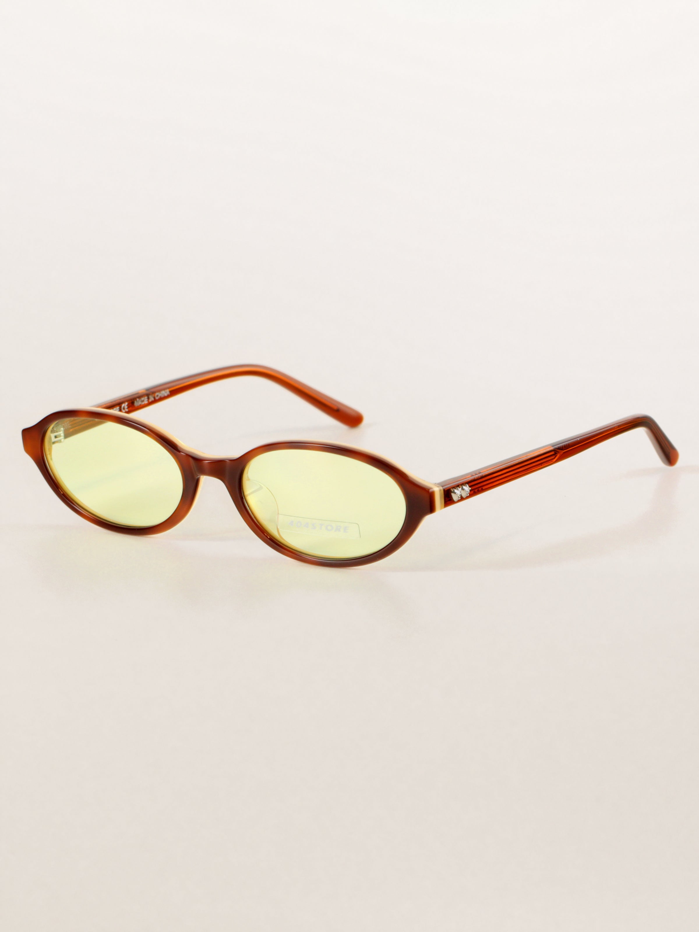 Y2K Preppy Academia Oval Acetate Sunglasses