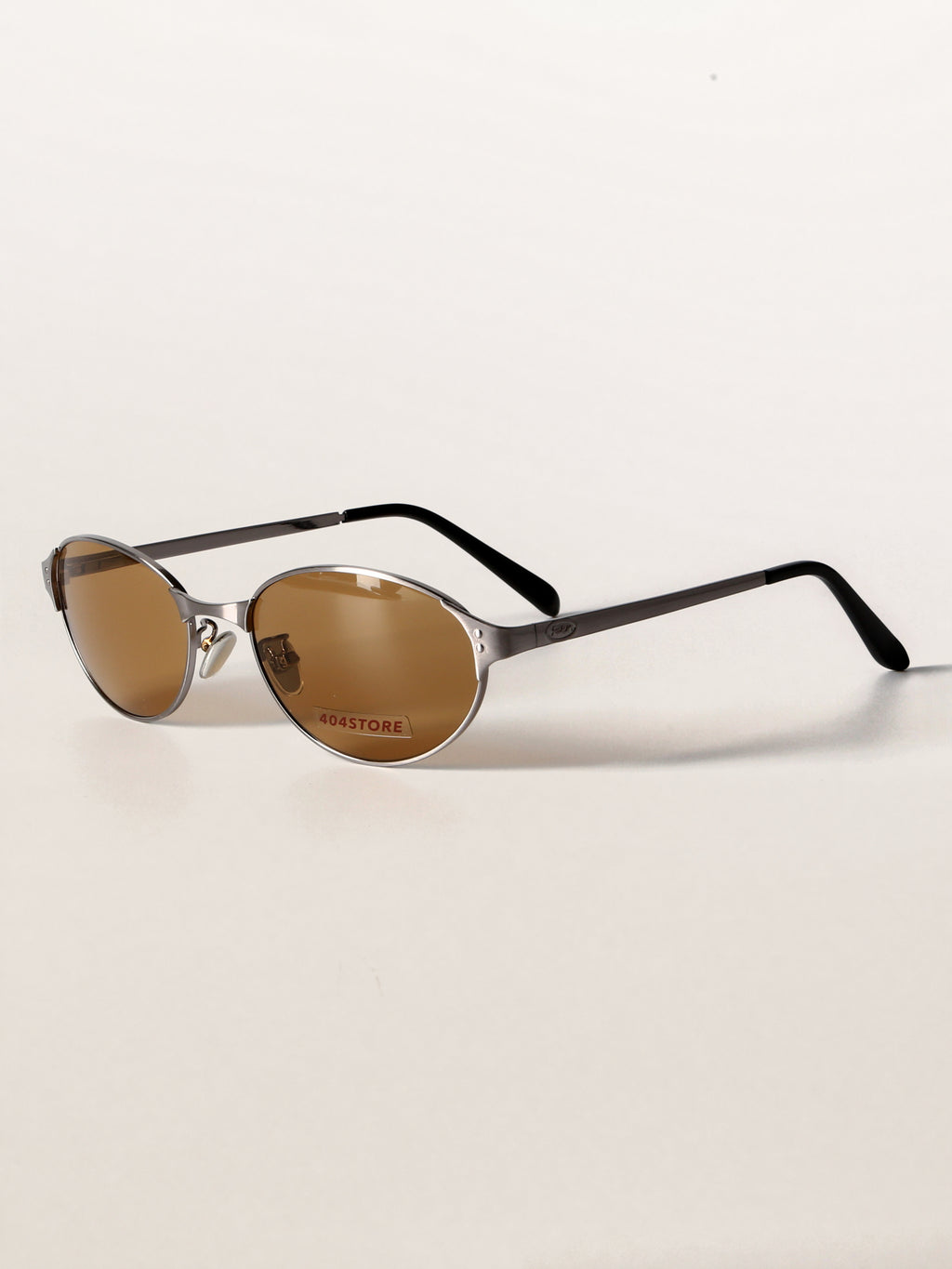Retro Grunge Oval Metal Sunglasses
