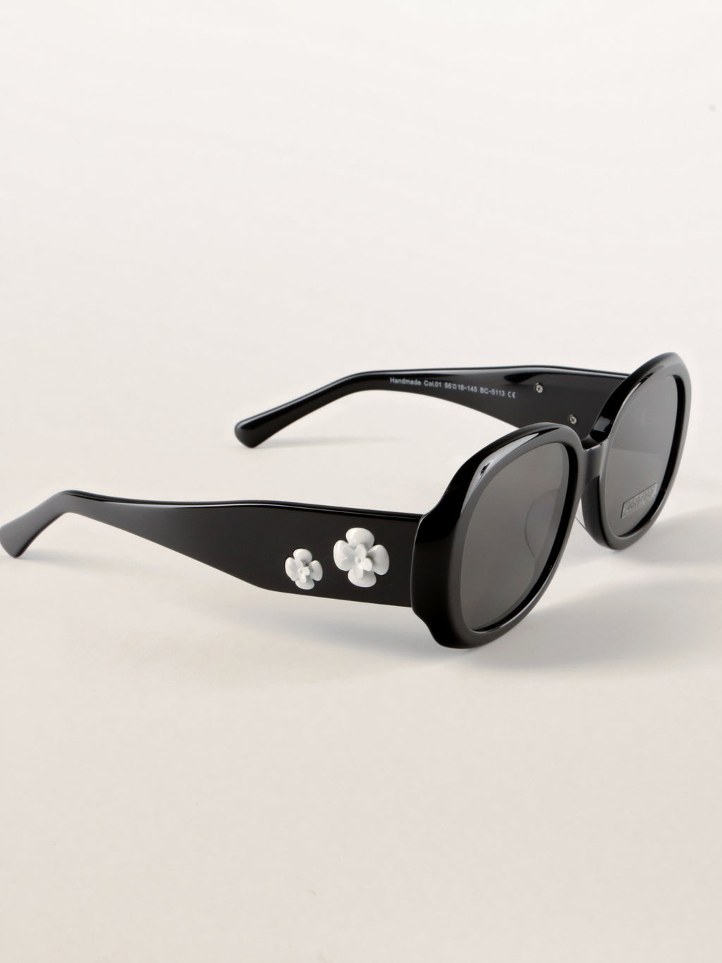 Vintage Floral Oversized Acetate Sunglasses