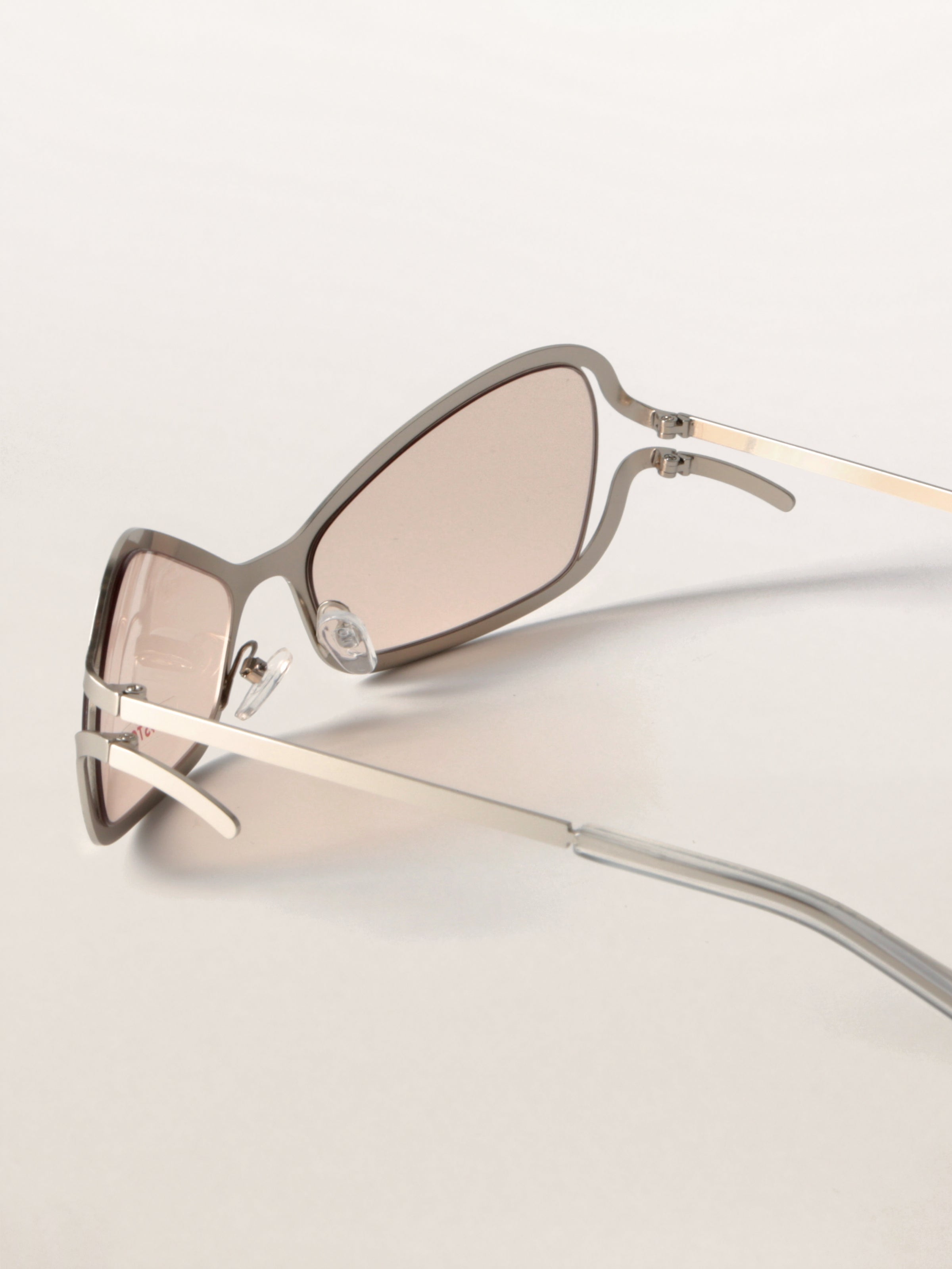 Alien-Core Wraparound Metal Sunglasses