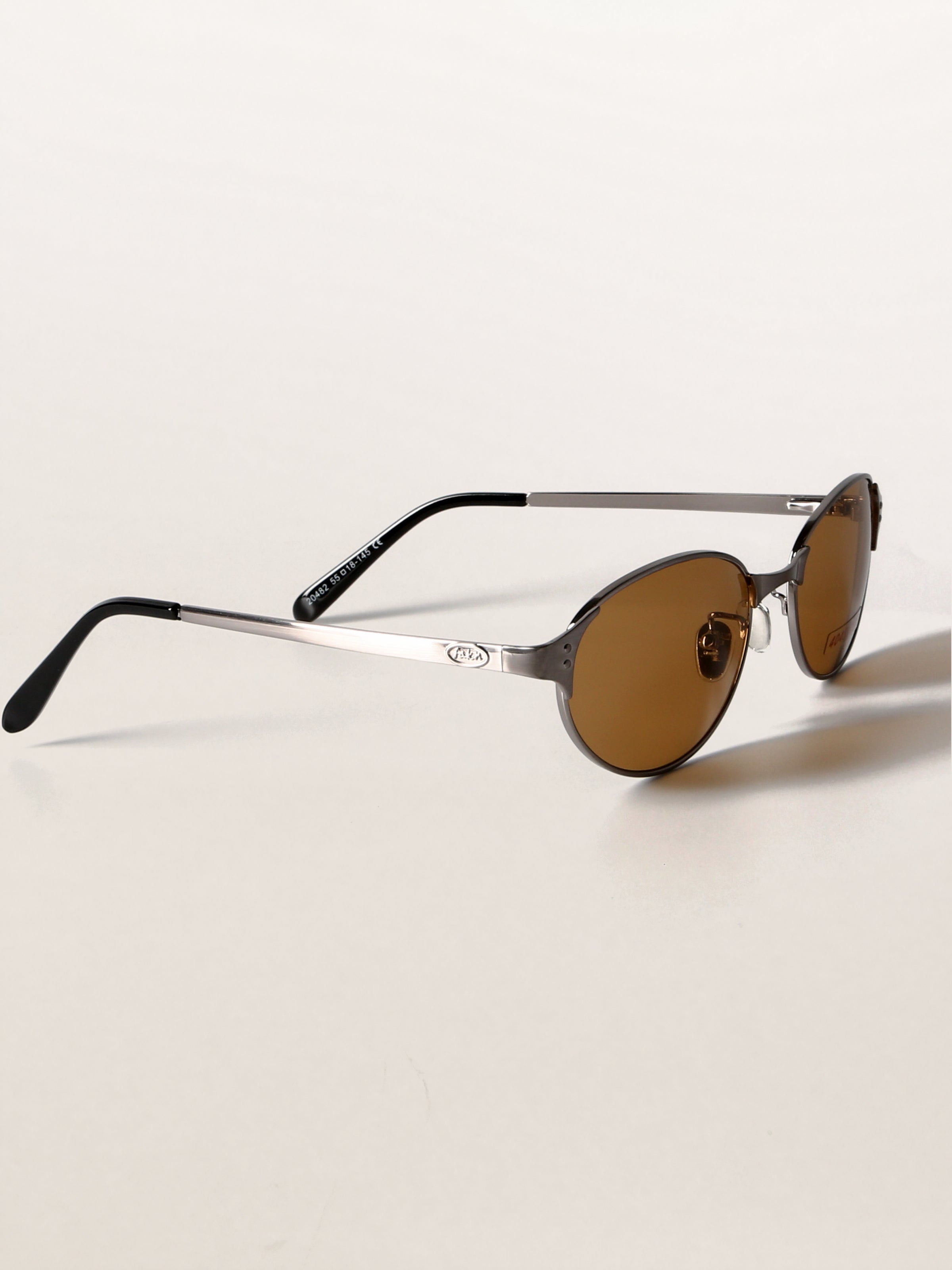 Retro Grunge Oval Metal Sunglasses
