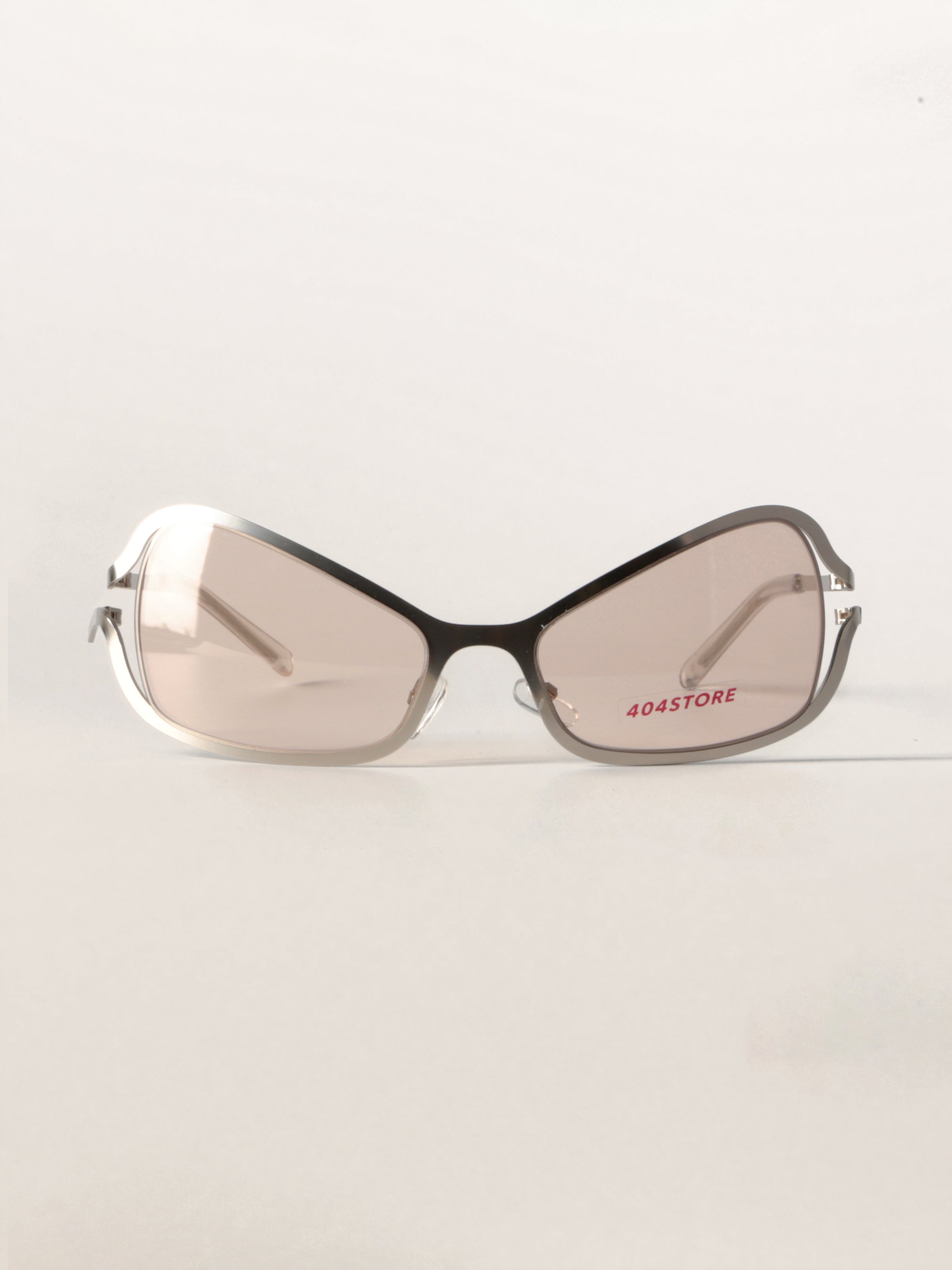 Alien-Core Wraparound Metal Sunglasses
