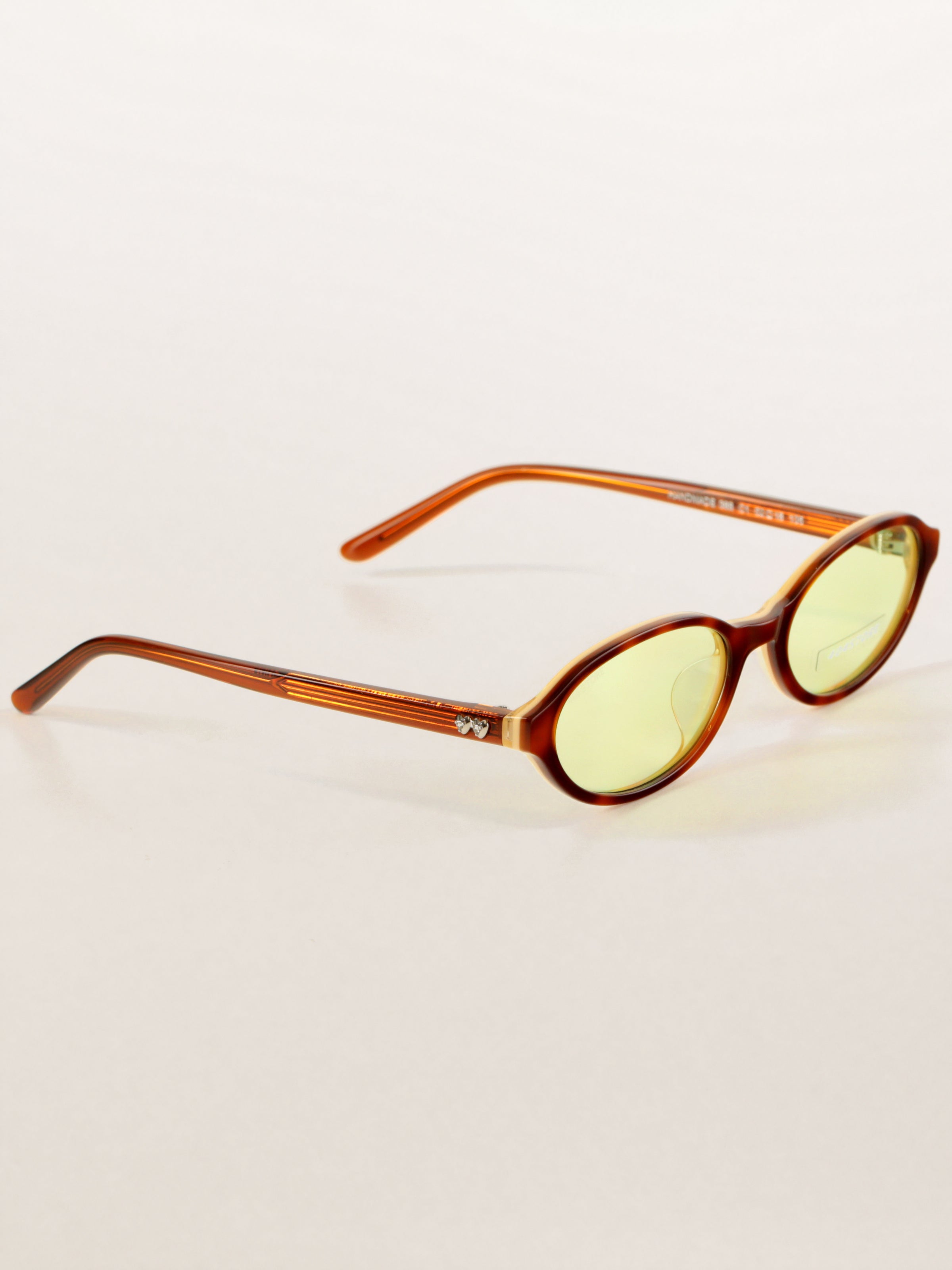 Y2K Preppy Academia Oval Acetate Sunglasses