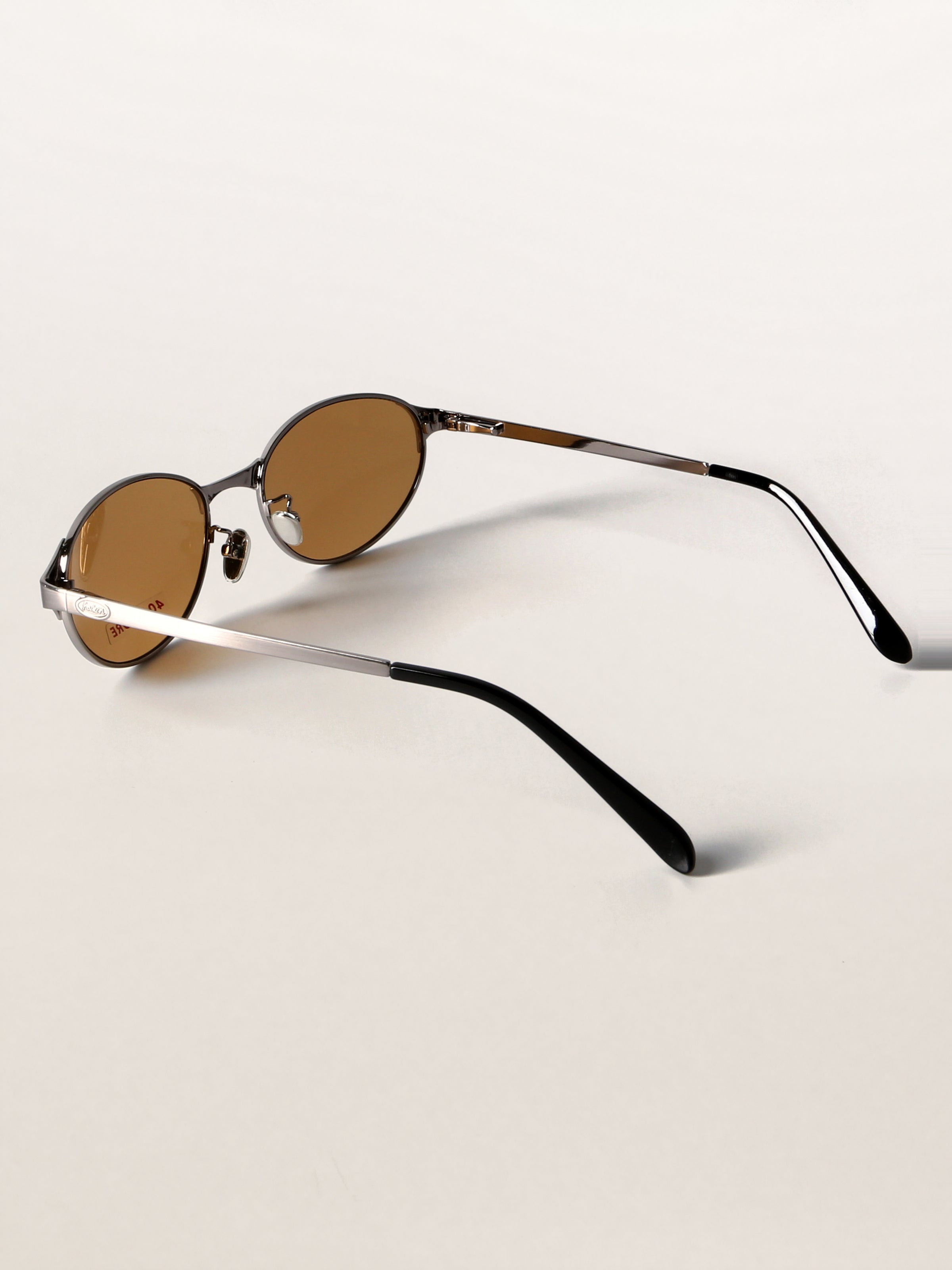 Retro Grunge Oval Metal Sunglasses