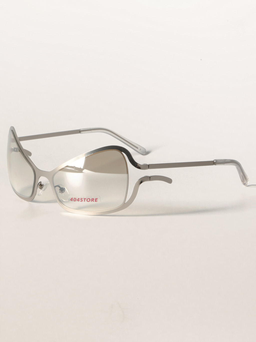 Alien-Core Wraparound Metal Sunglasses