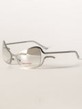 Alien-Core Wraparound Metal Sunglasses