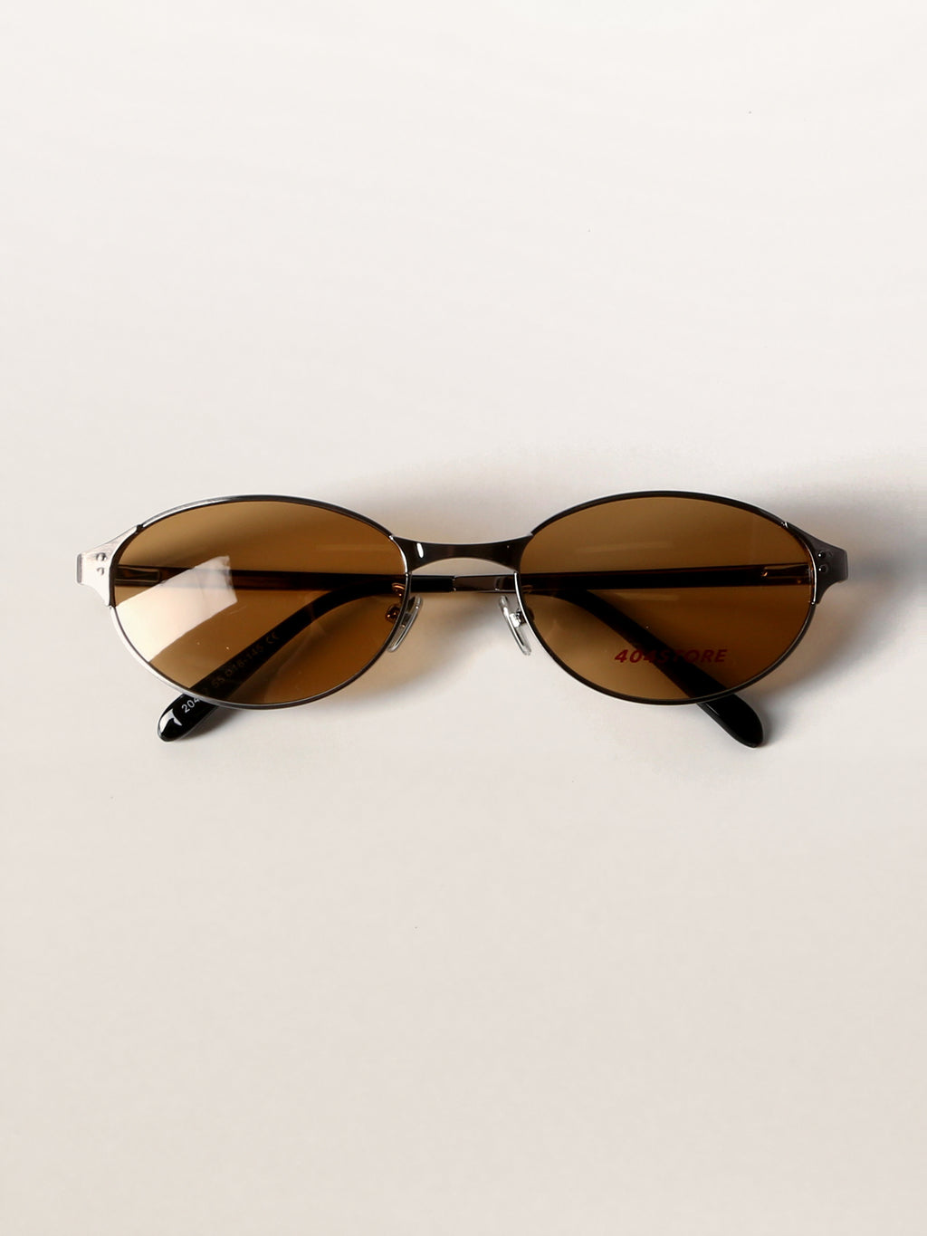 Retro Grunge Oval Metal Sunglasses