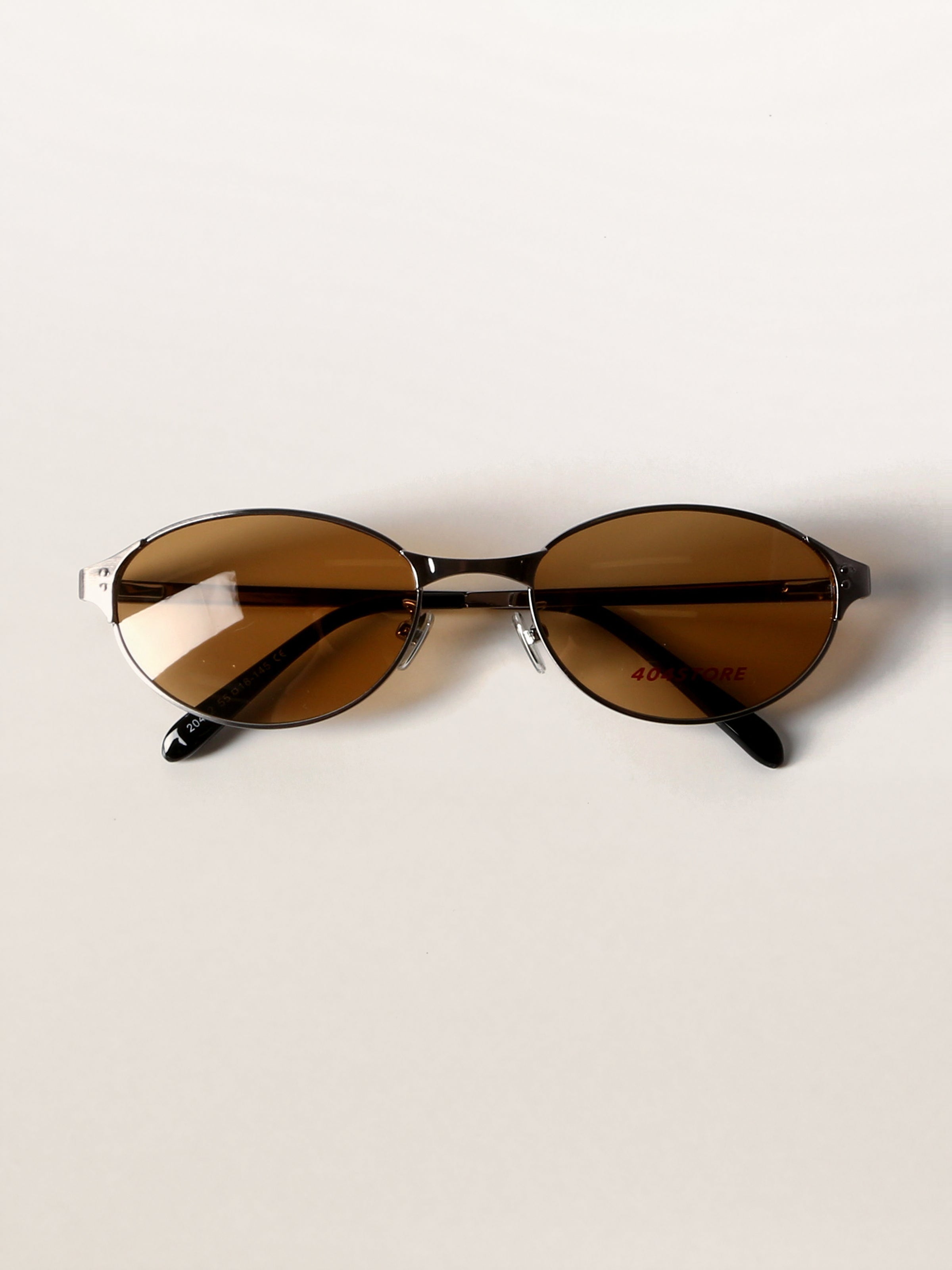 Retro Grunge Oval Metal Sunglasses
