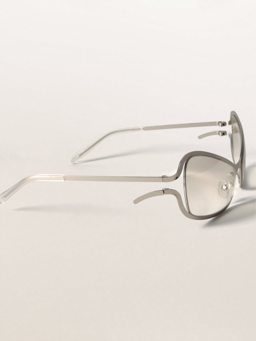 Alien-Core Wraparound Metal Sunglasses