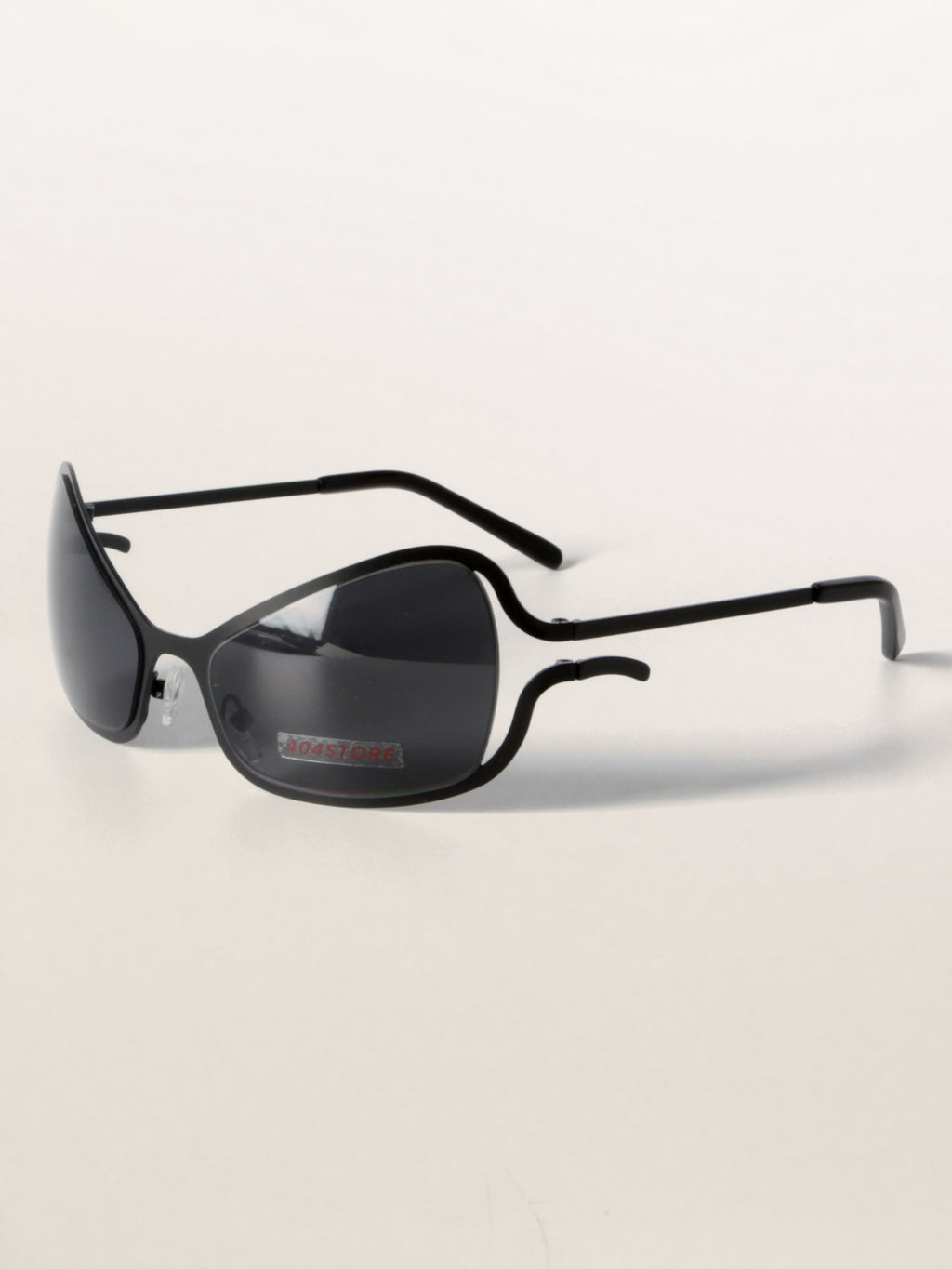 Alien-Core Wraparound Metal Sunglasses