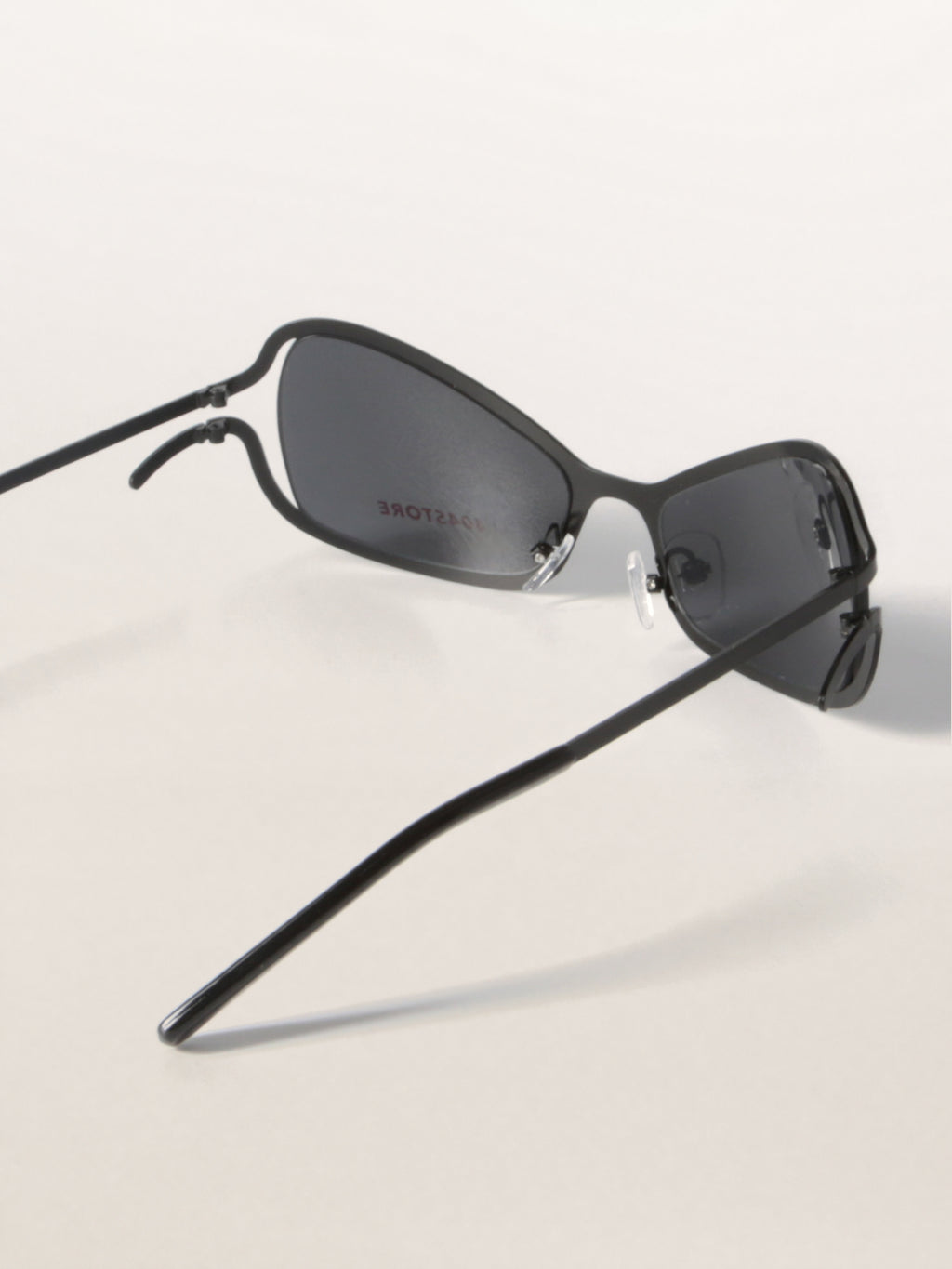 Alien-Core Wraparound Metal Sunglasses