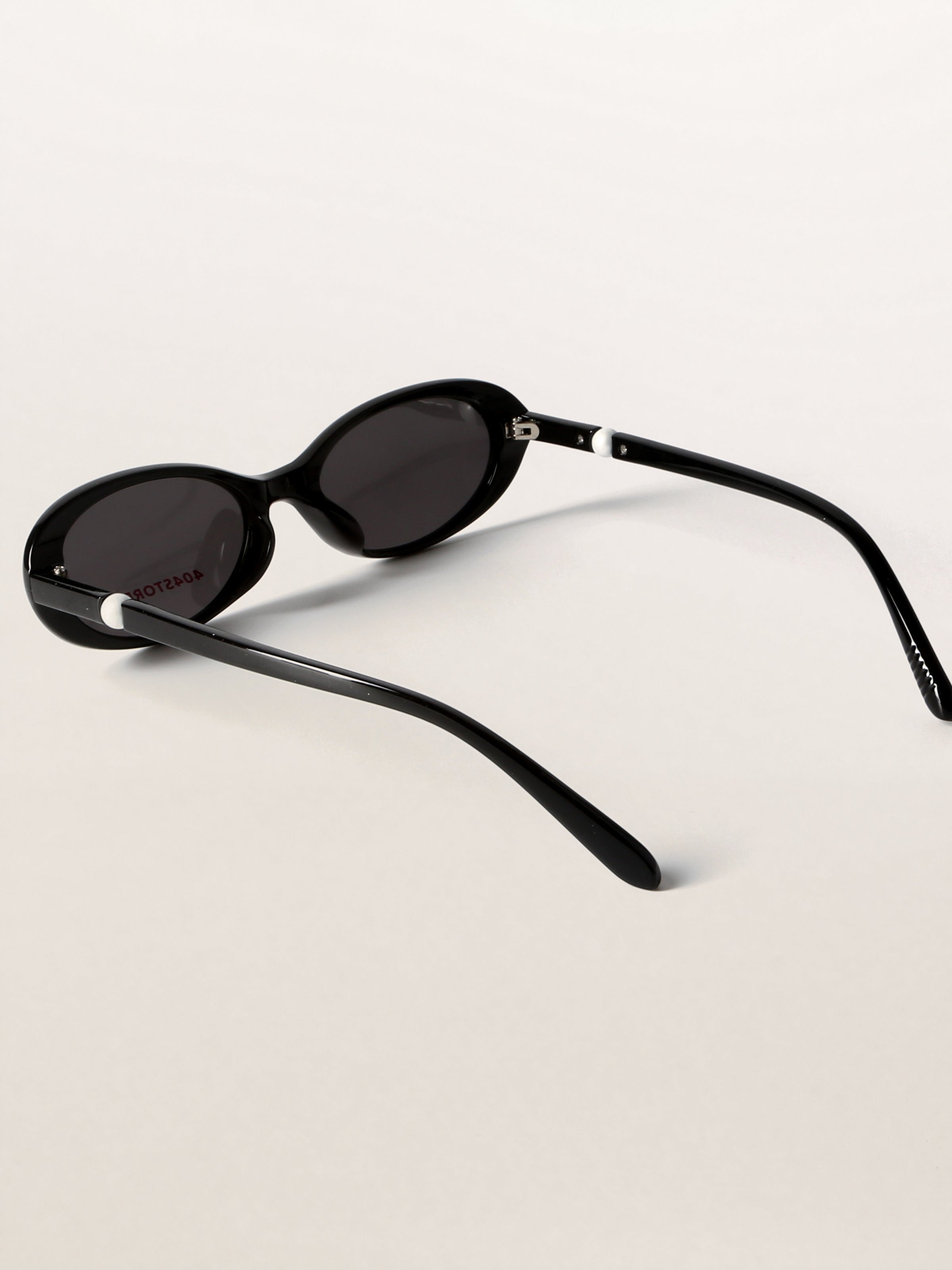 Retro Pearl Oval Coquette Polarized Sunglasses