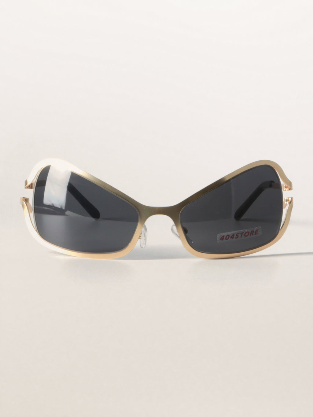 Alien-Core Wraparound Metal Sunglasses