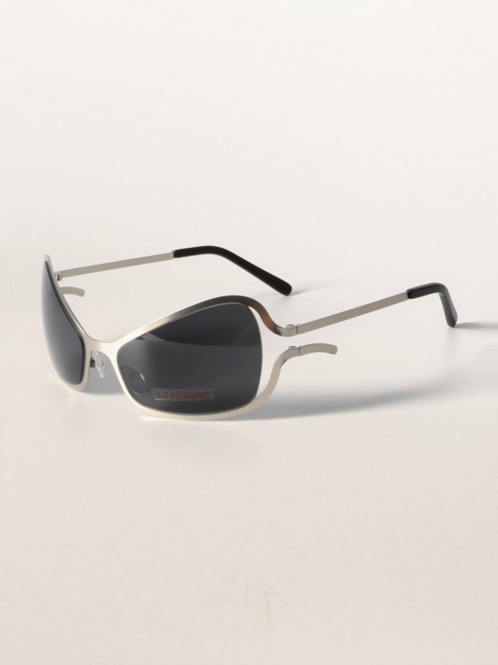 Alien-Core Wraparound Metal Sunglasses