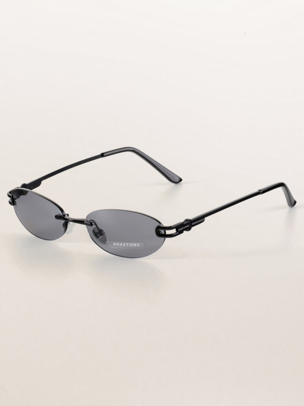 Rimless Oval Metal Y2K Futuristic Sunglasses