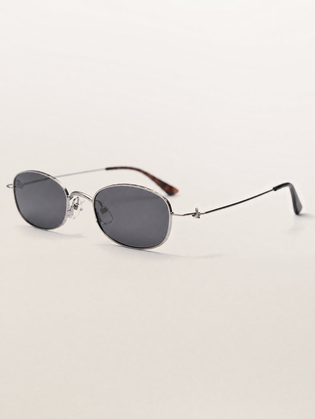 Retro Vintage Oval Rectangle Classic Metal Sunglasses