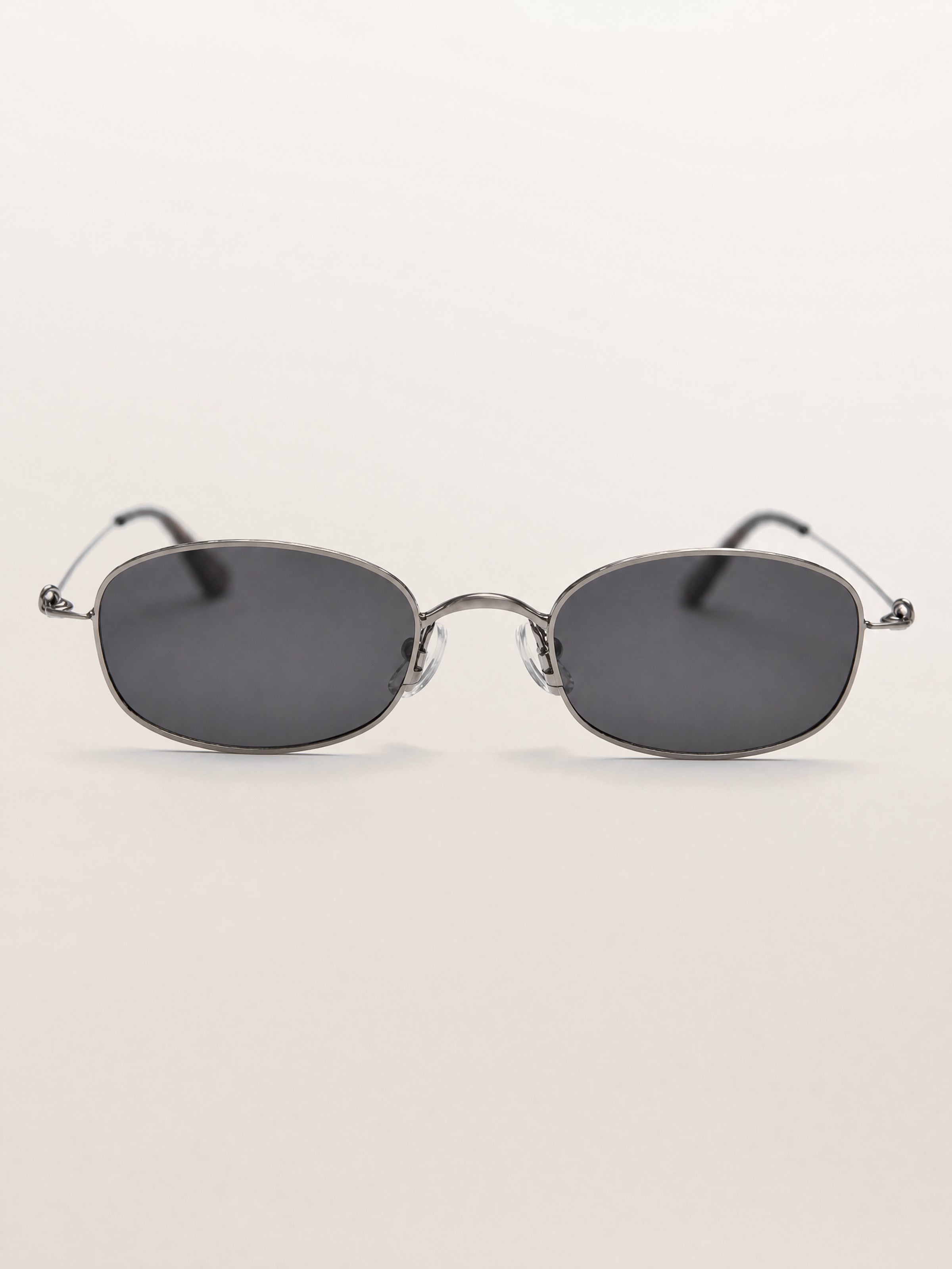 Retro Vintage Oval Rectangle Classic Metal Sunglasses