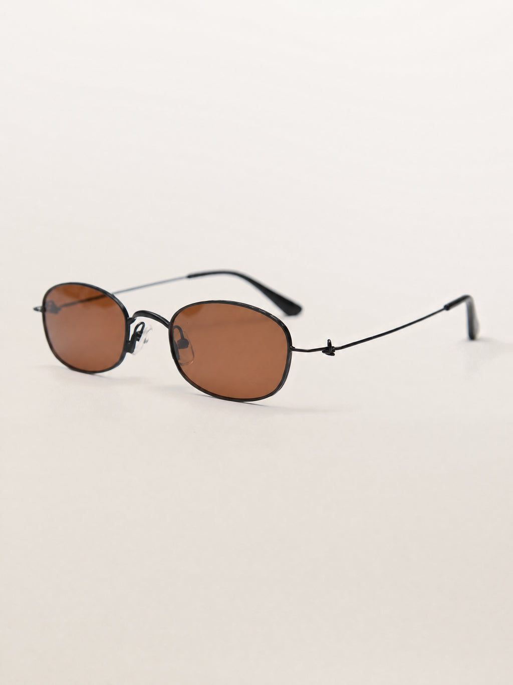 Retro Vintage Oval Rectangle Classic Metal Sunglasses