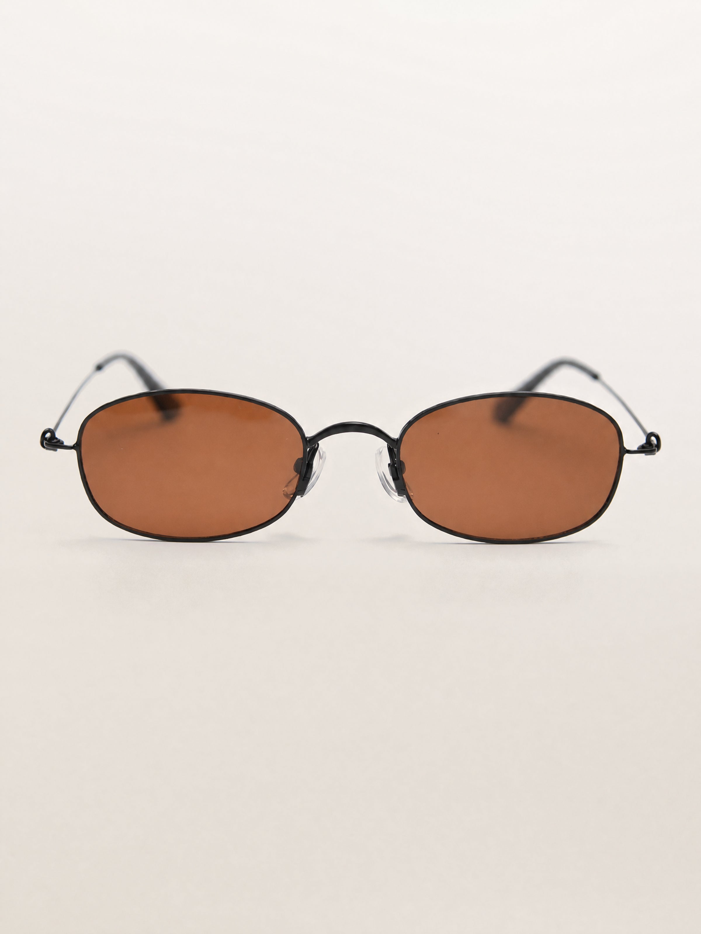 Retro Vintage Oval Rectangle Classic Metal Sunglasses