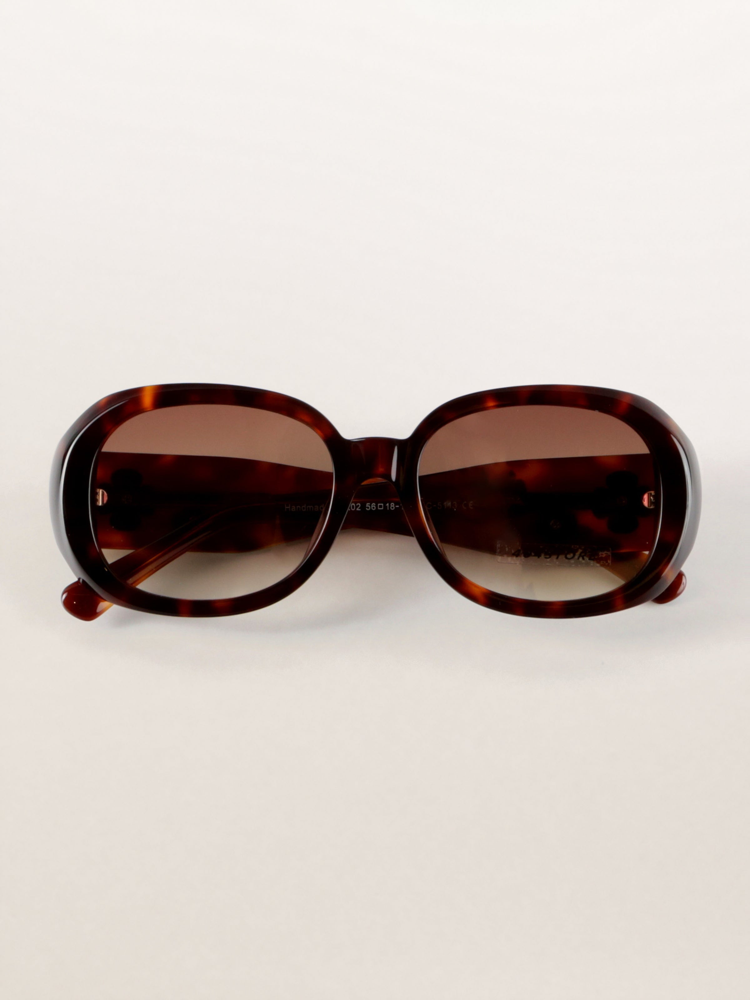 Vintage Floral Oversized Acetate Sunglasses