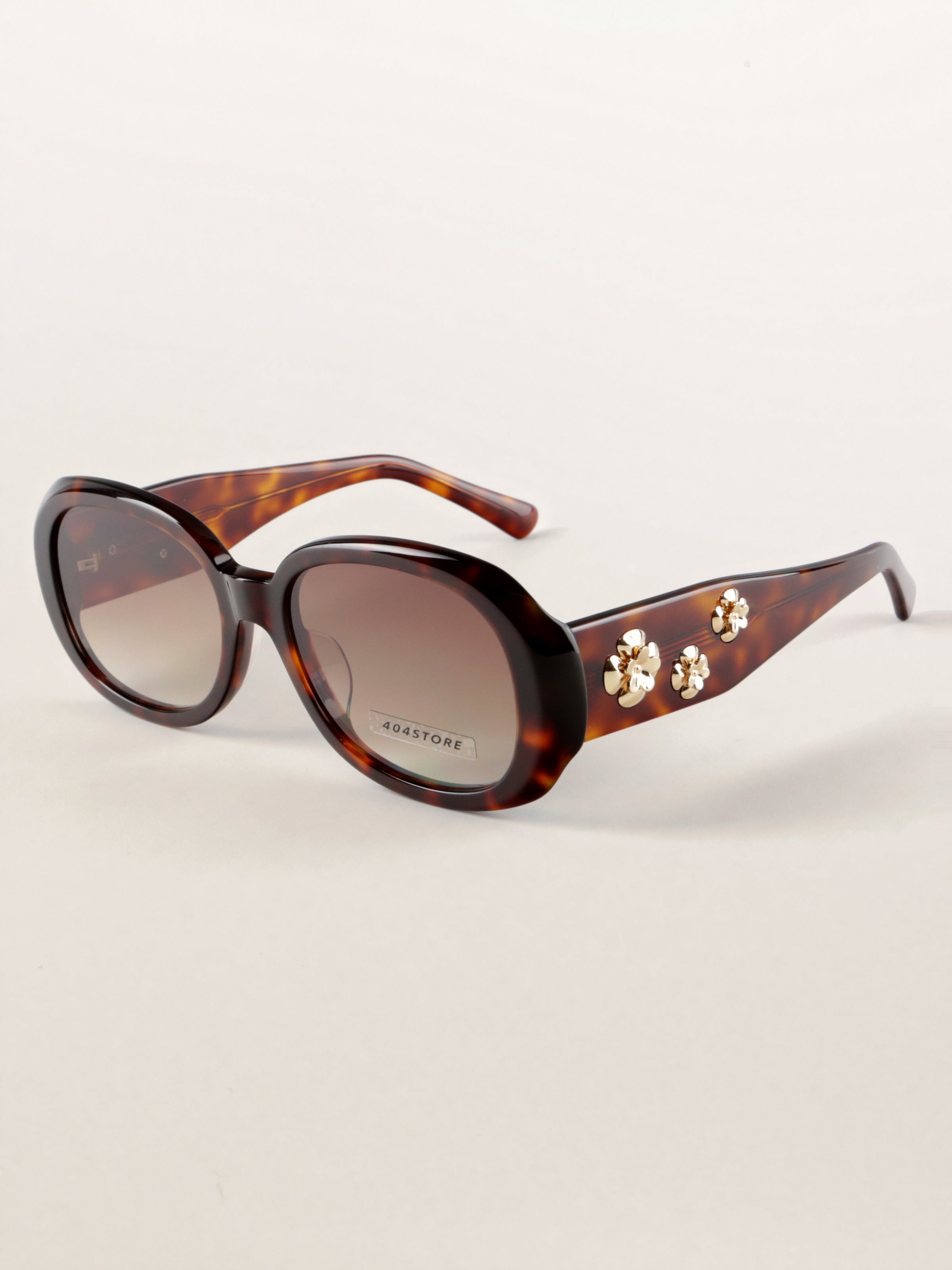 Vintage Floral Oversized Acetate Sunglasses