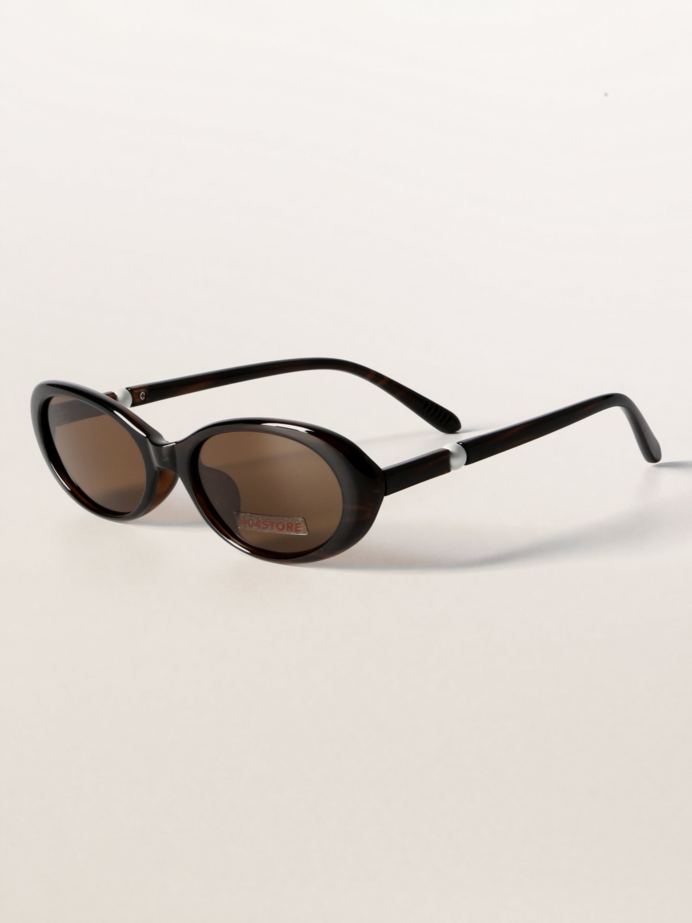 Retro Pearl Oval Coquette Polarized Sunglasses