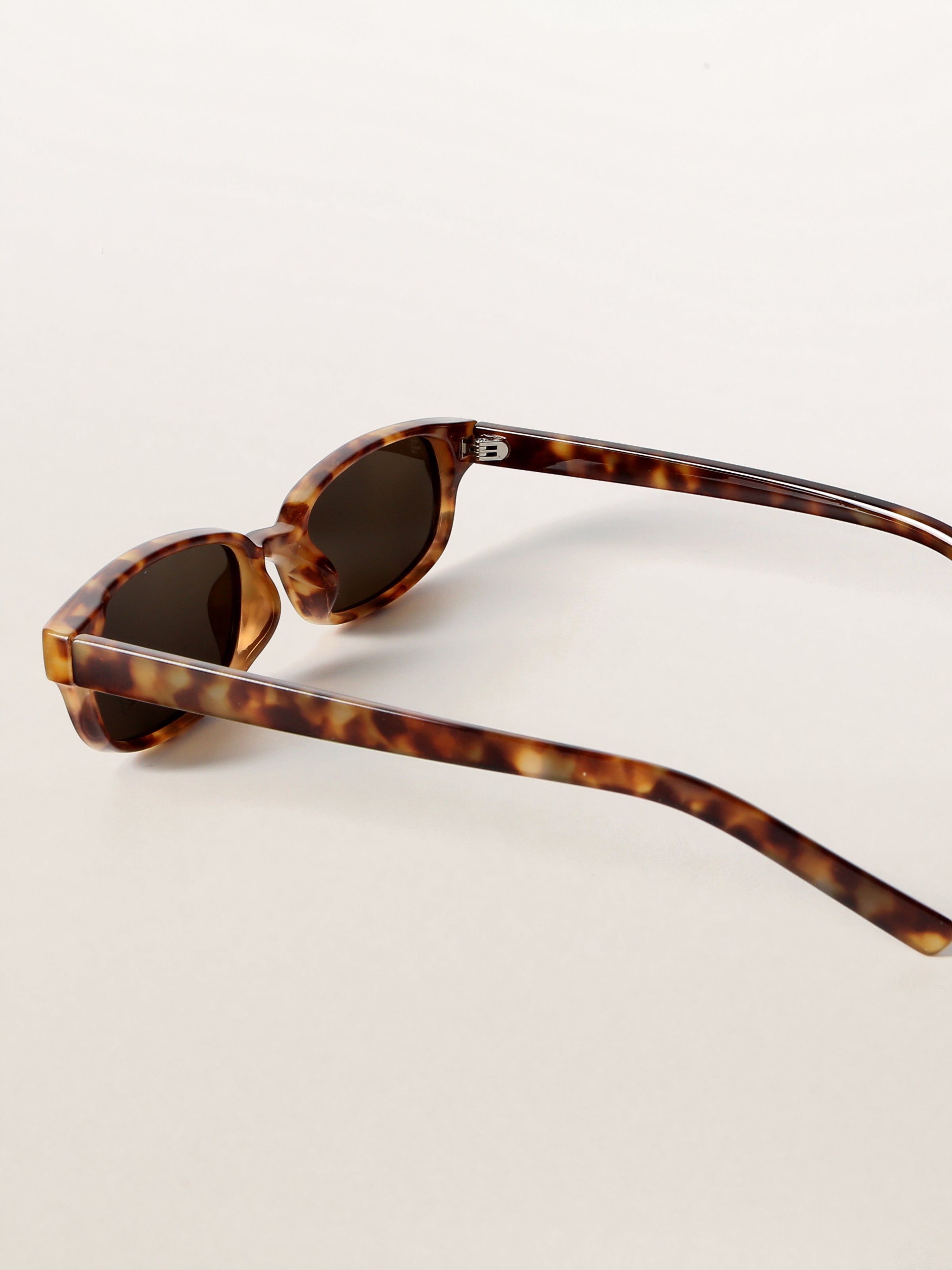 Retro Light Weight Rectangle Vintage Polarized Sunglasses