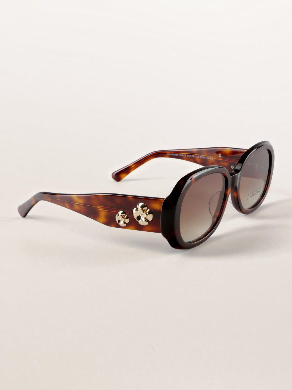 Vintage Floral Oversized Acetate Sunglasses