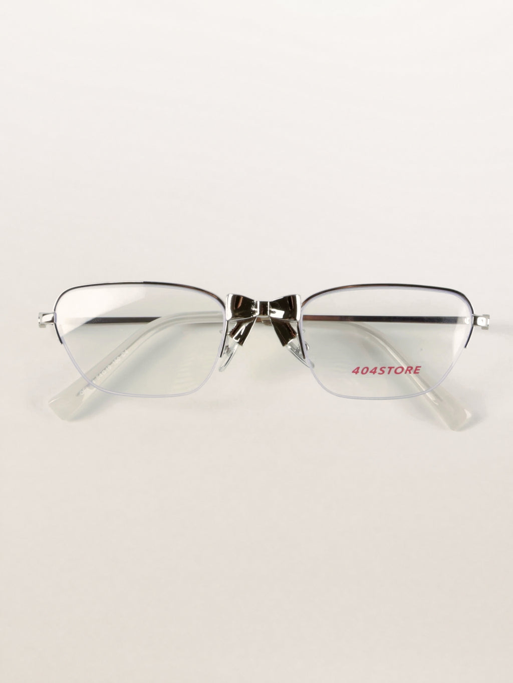 Half-Rim Cat-Eye Metal Coquette Optical Frames