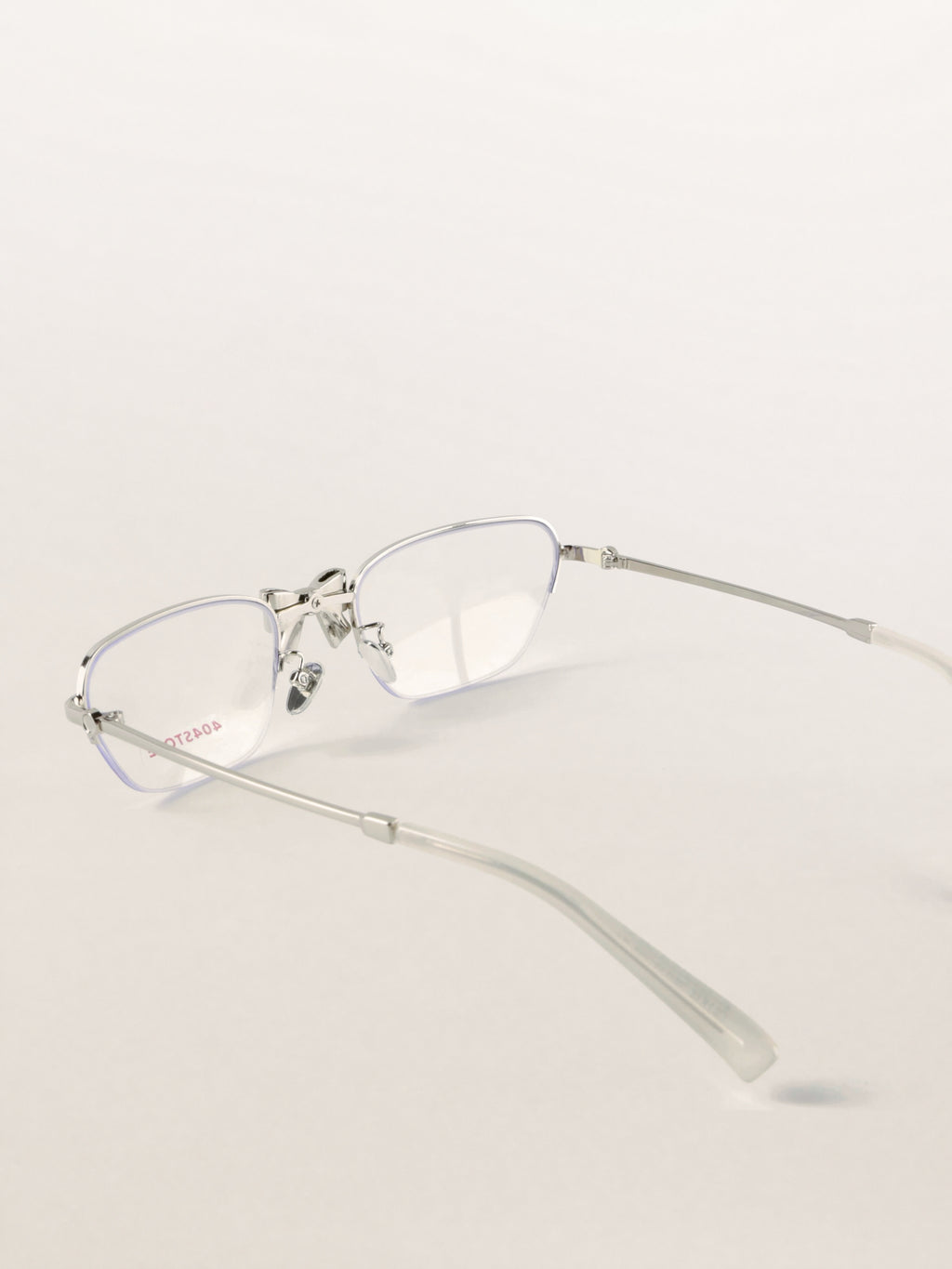 Half-Rim Cat-Eye Metal Coquette Optical Frames